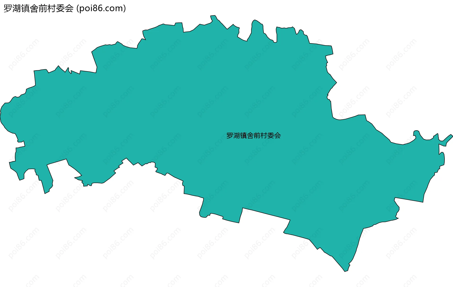 罗湖镇舍前村委会边界地图