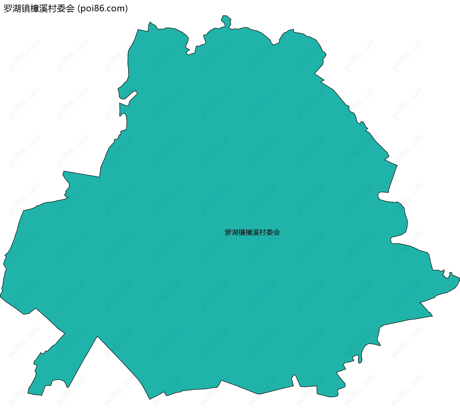 罗湖镇樟溪村委会边界地图