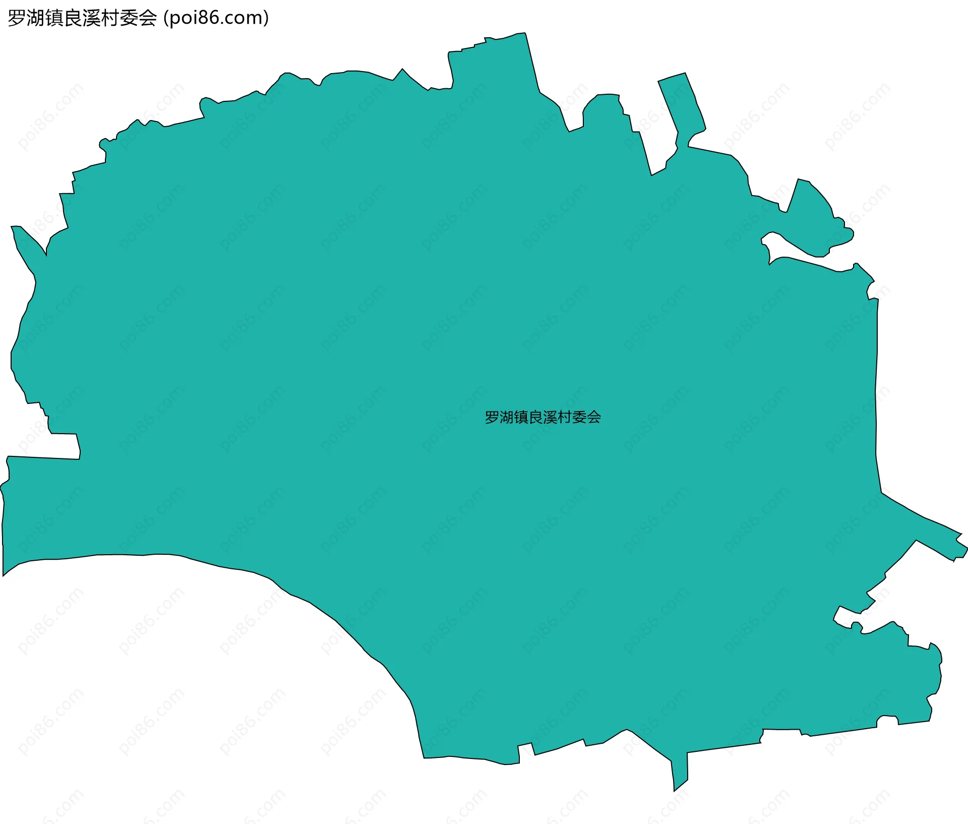 罗湖镇良溪村委会边界地图