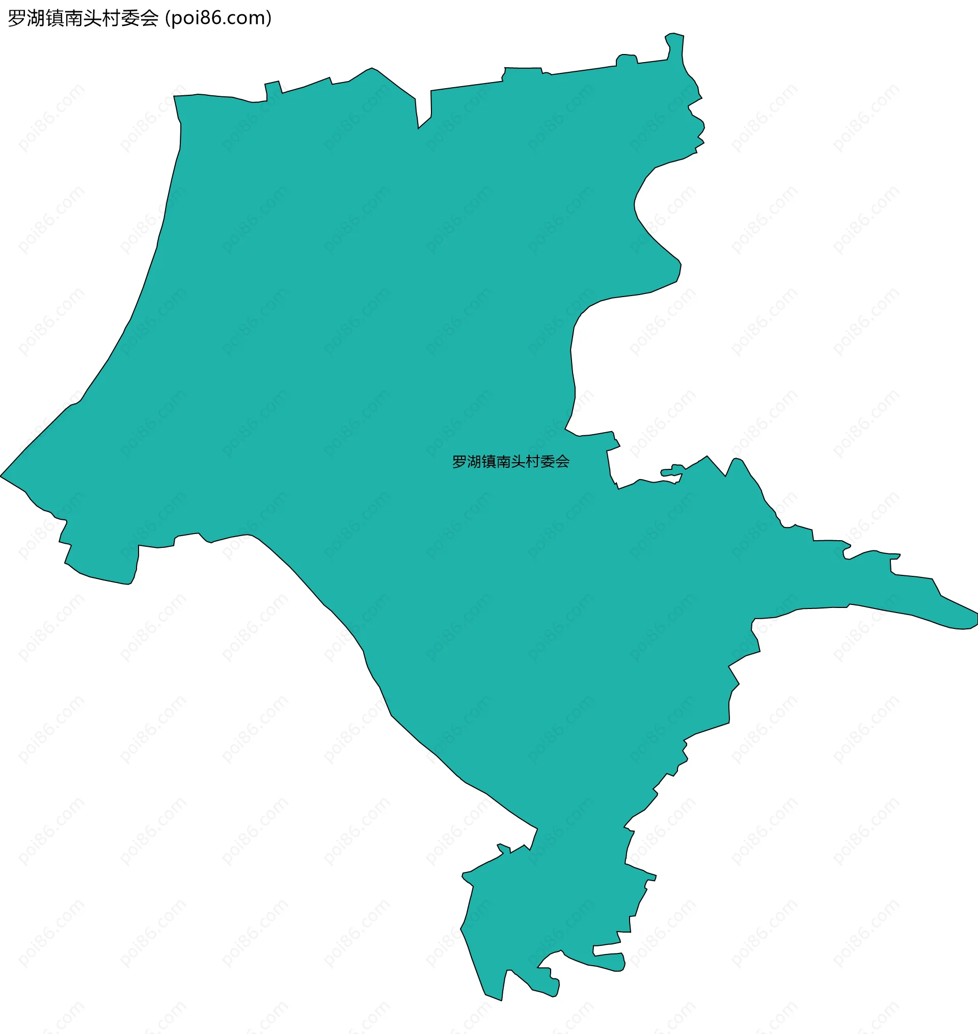 罗湖镇南头村委会边界地图