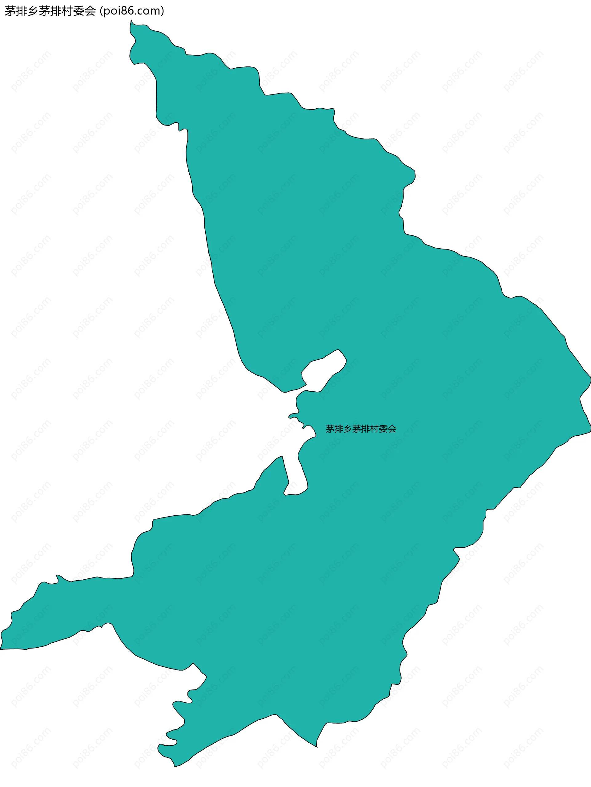 茅排乡茅排村委会边界地图