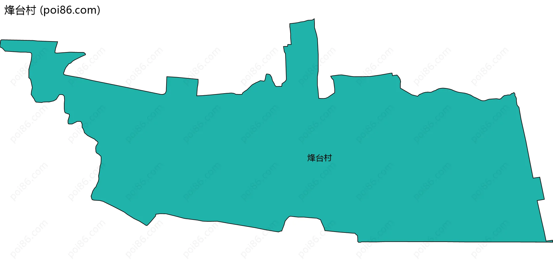 烽台村边界地图