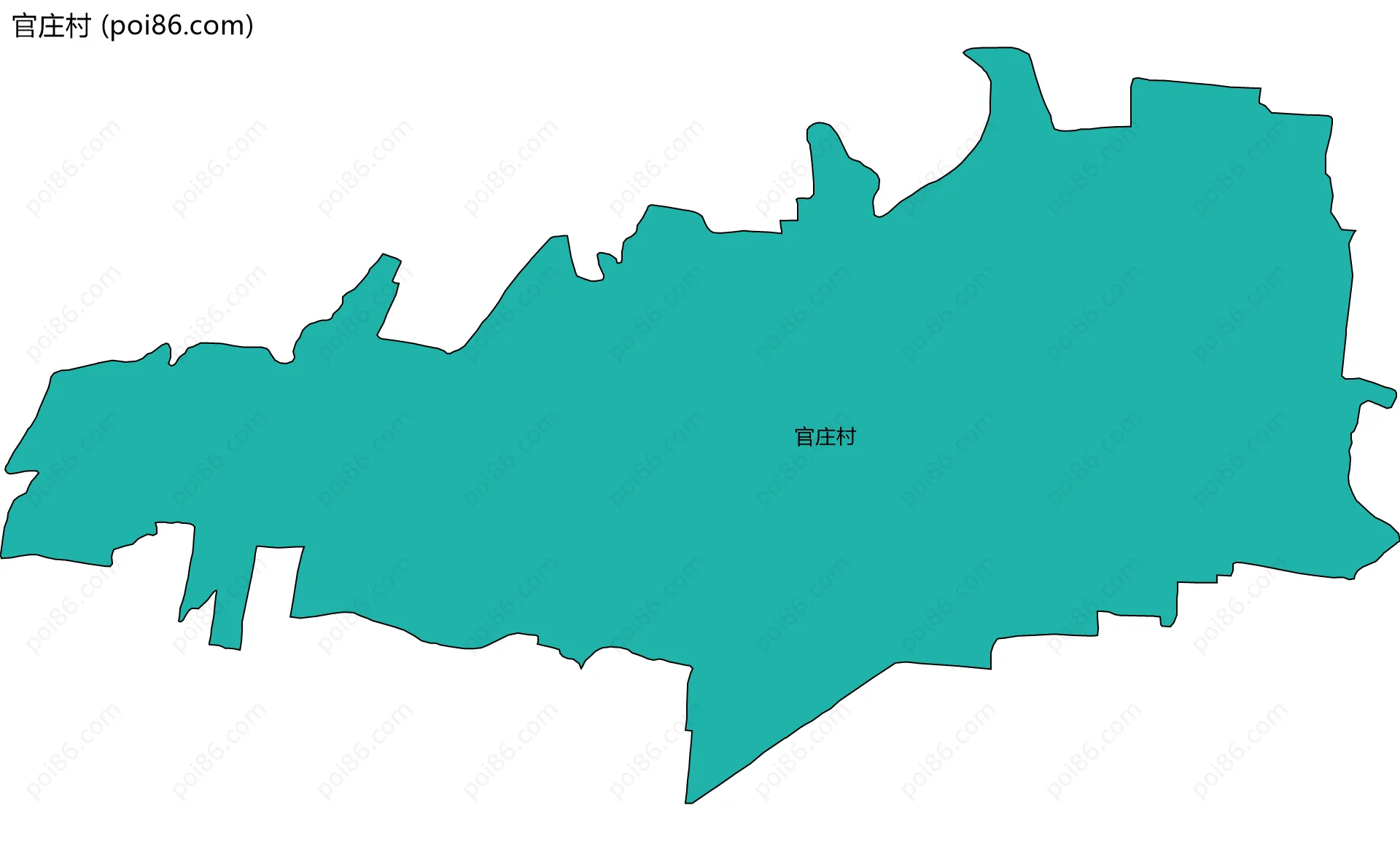 官庄村边界地图
