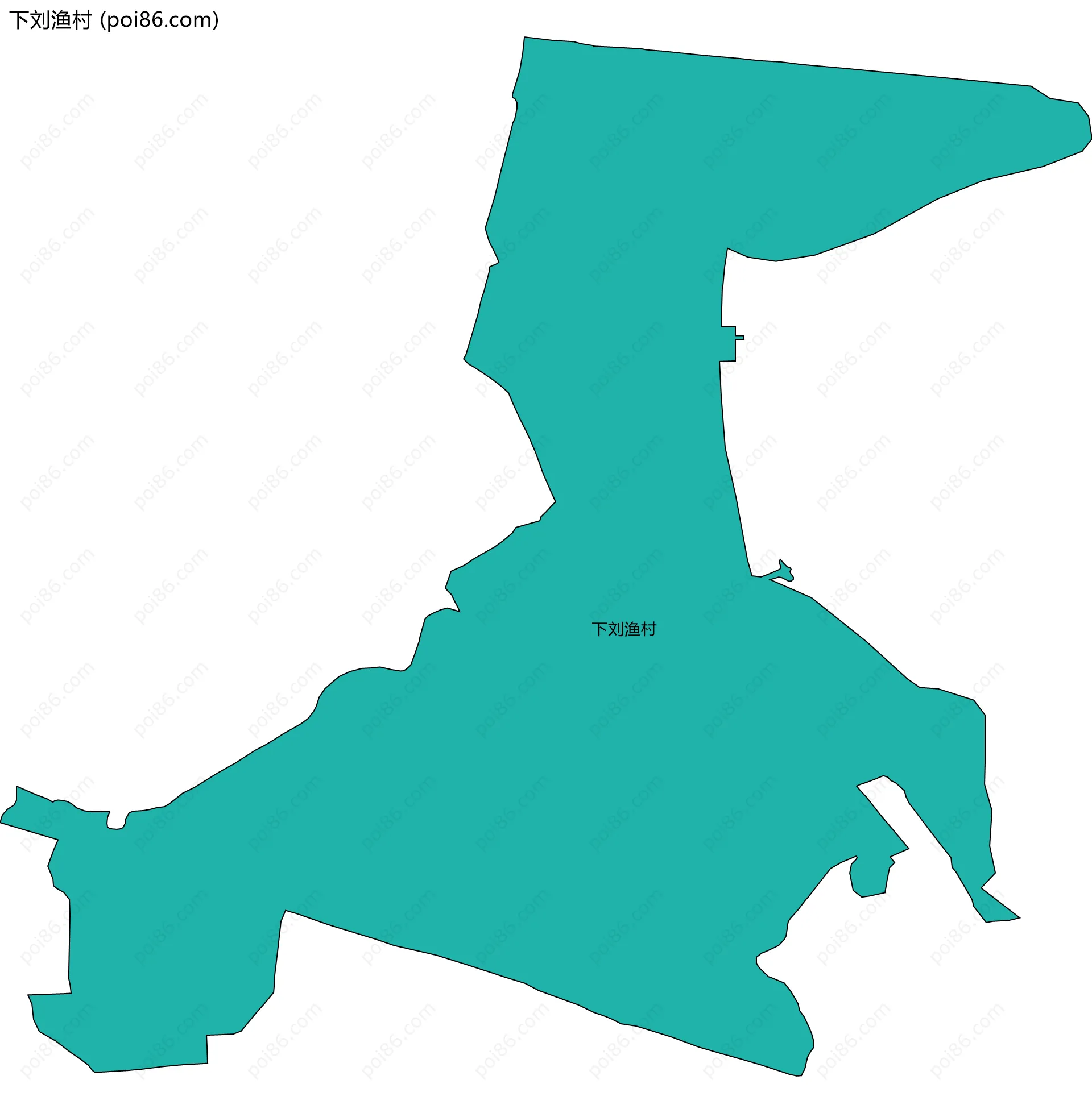 下刘渔村边界地图
