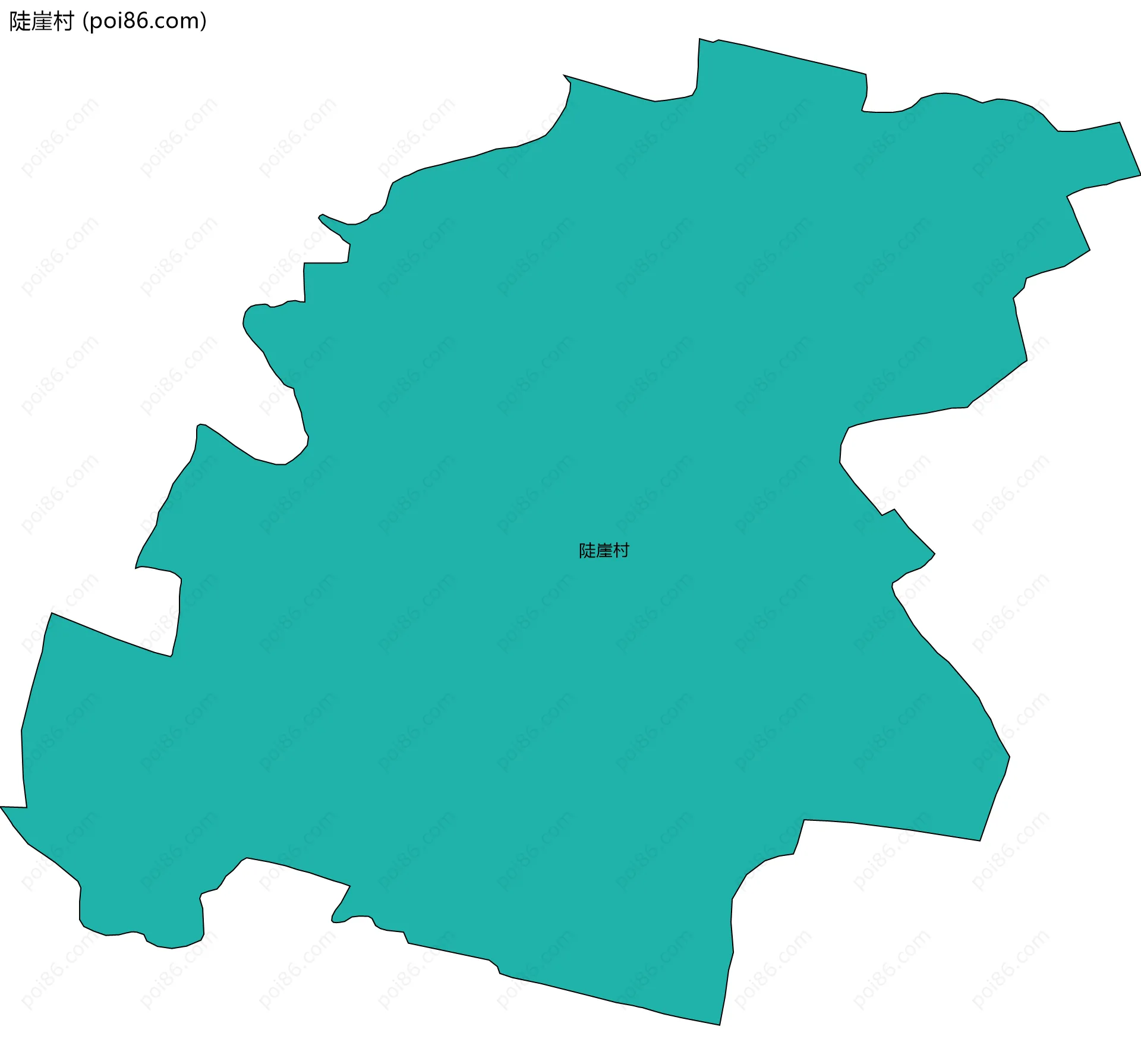 陡崖村边界地图