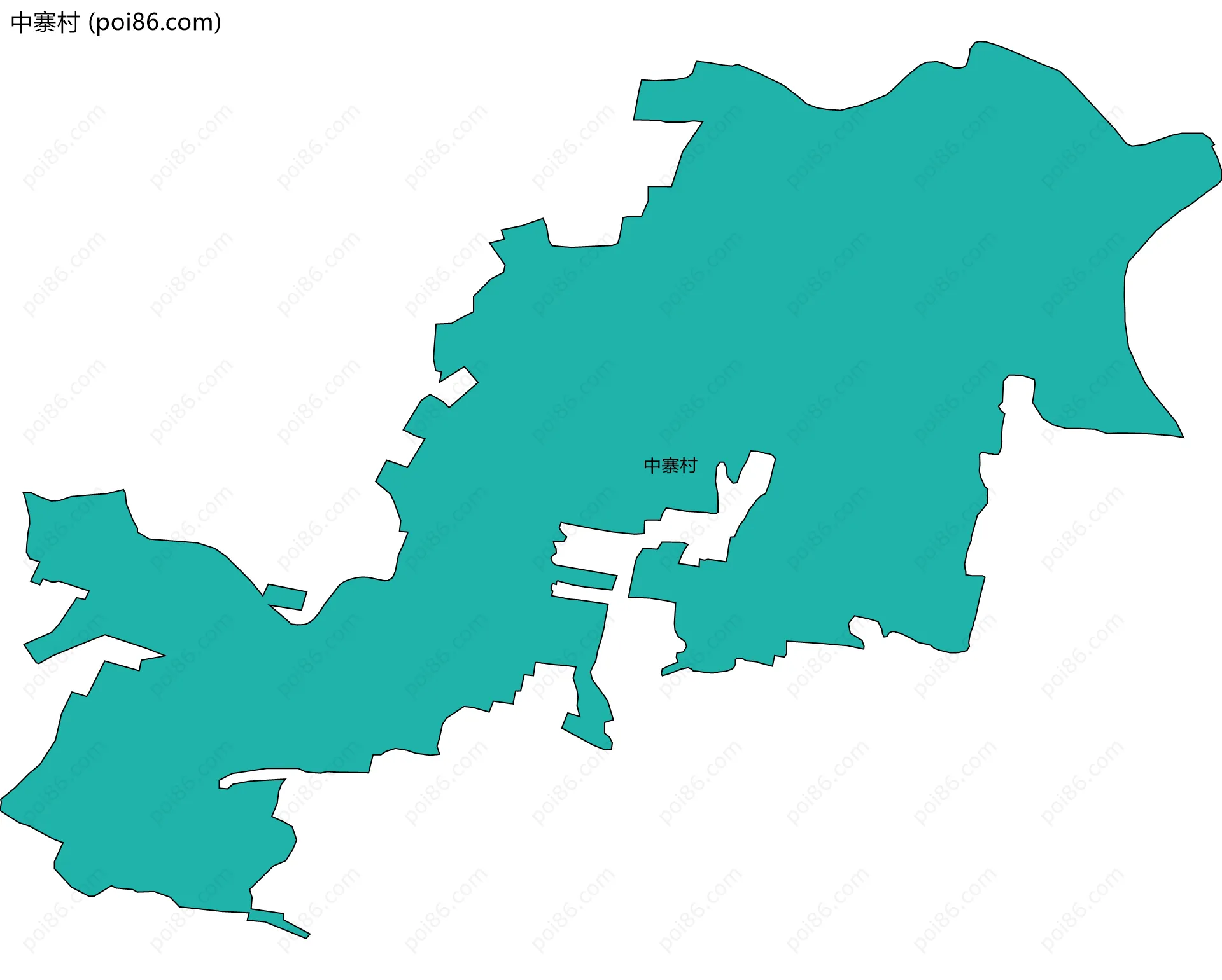 中寨村边界地图