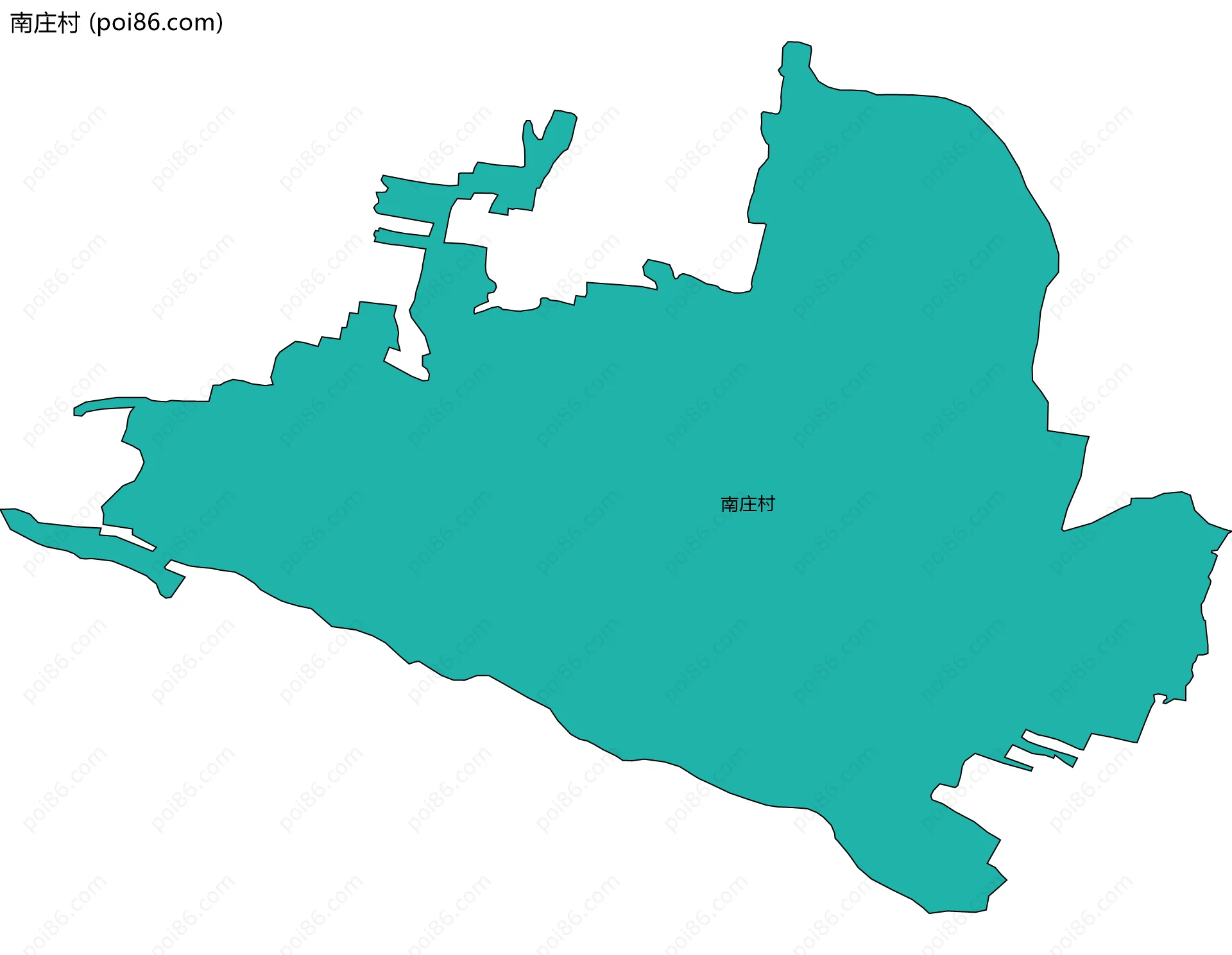 南庄村边界地图