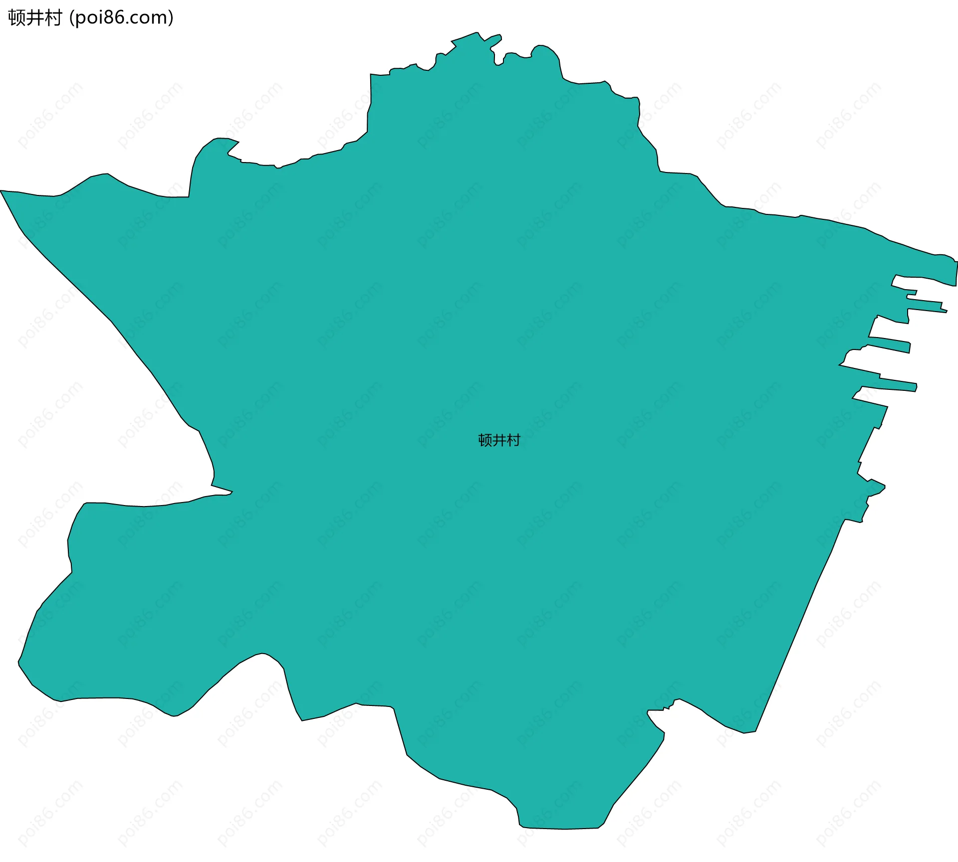 顿井村边界地图