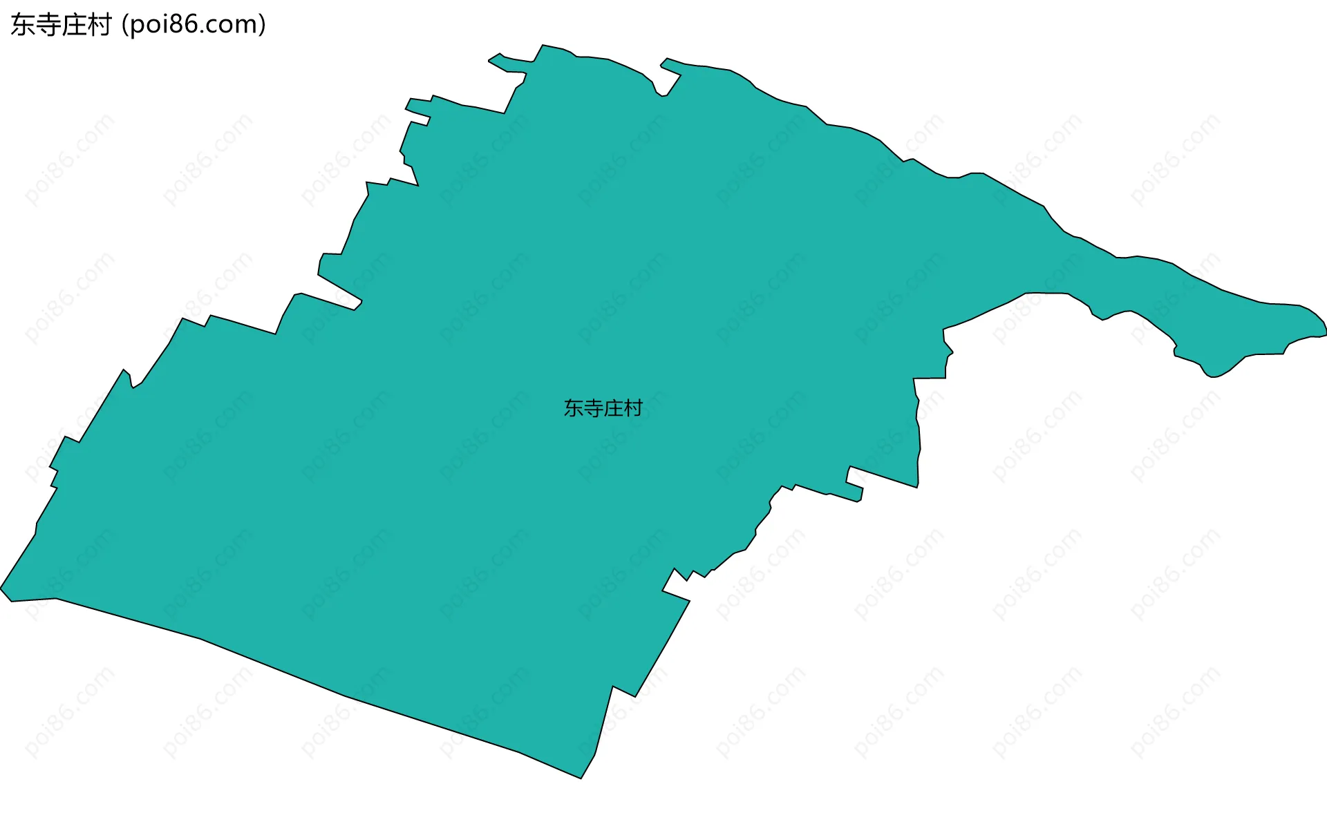 东寺庄村边界地图