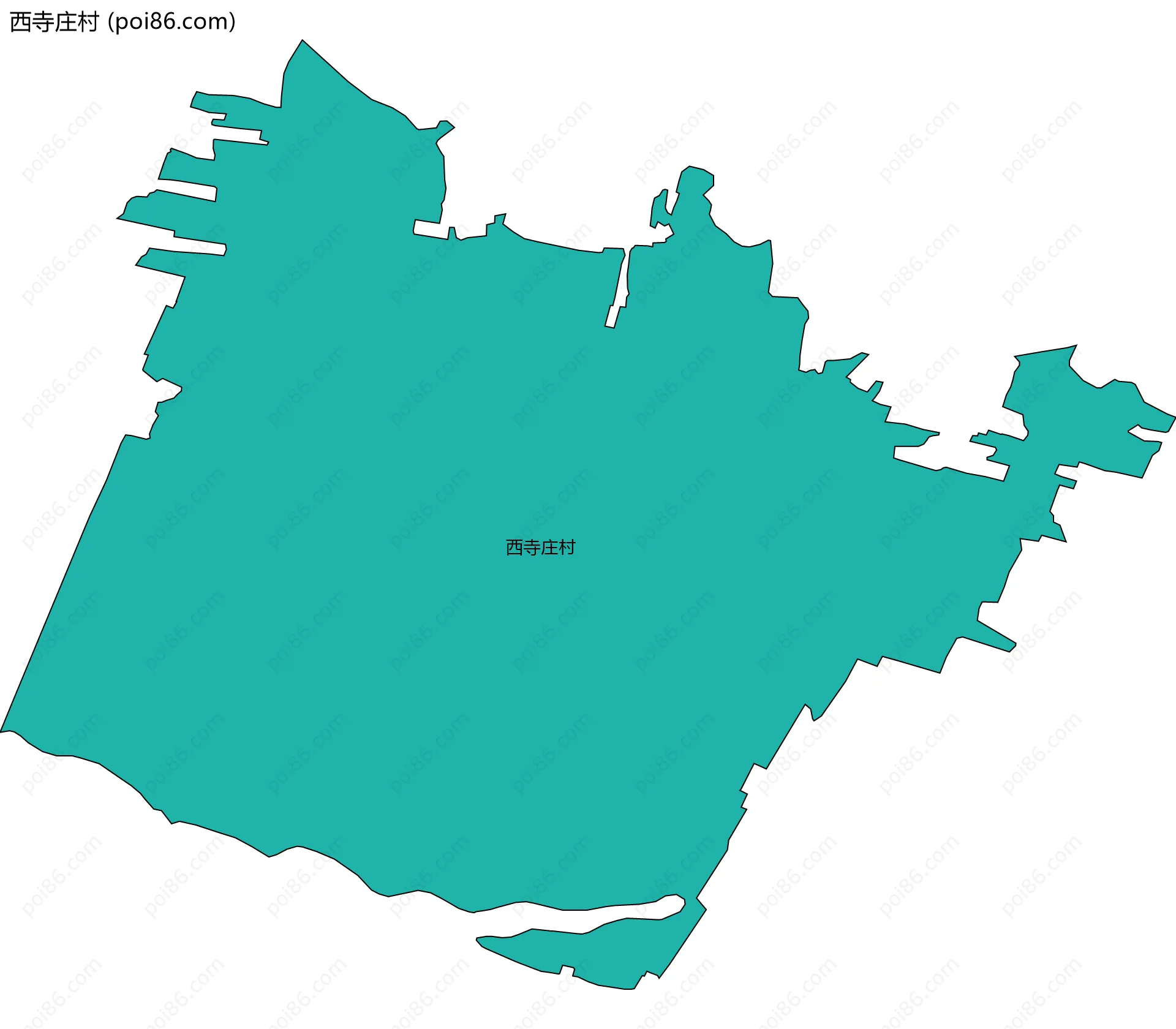 西寺庄村边界地图