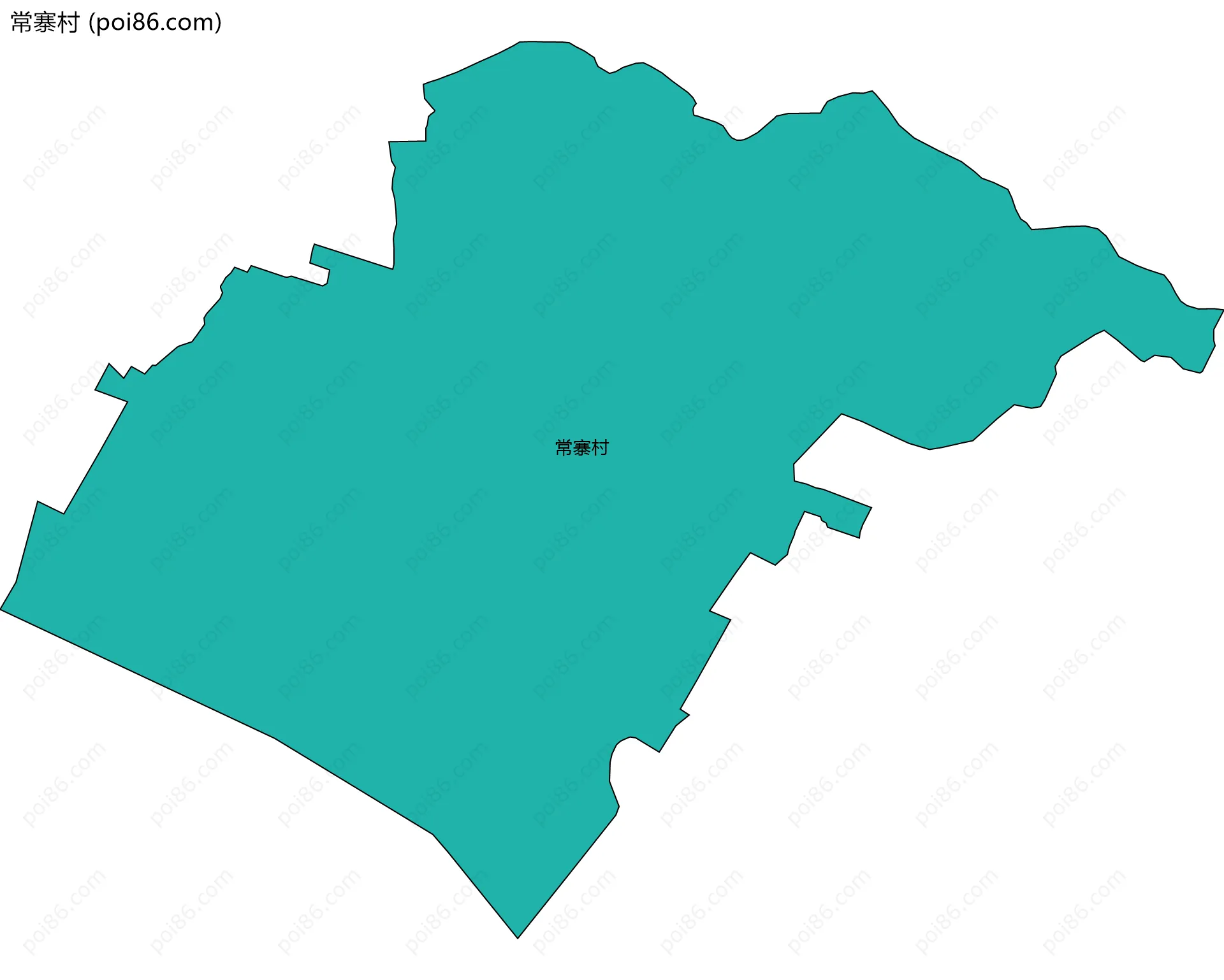 常寨村边界地图