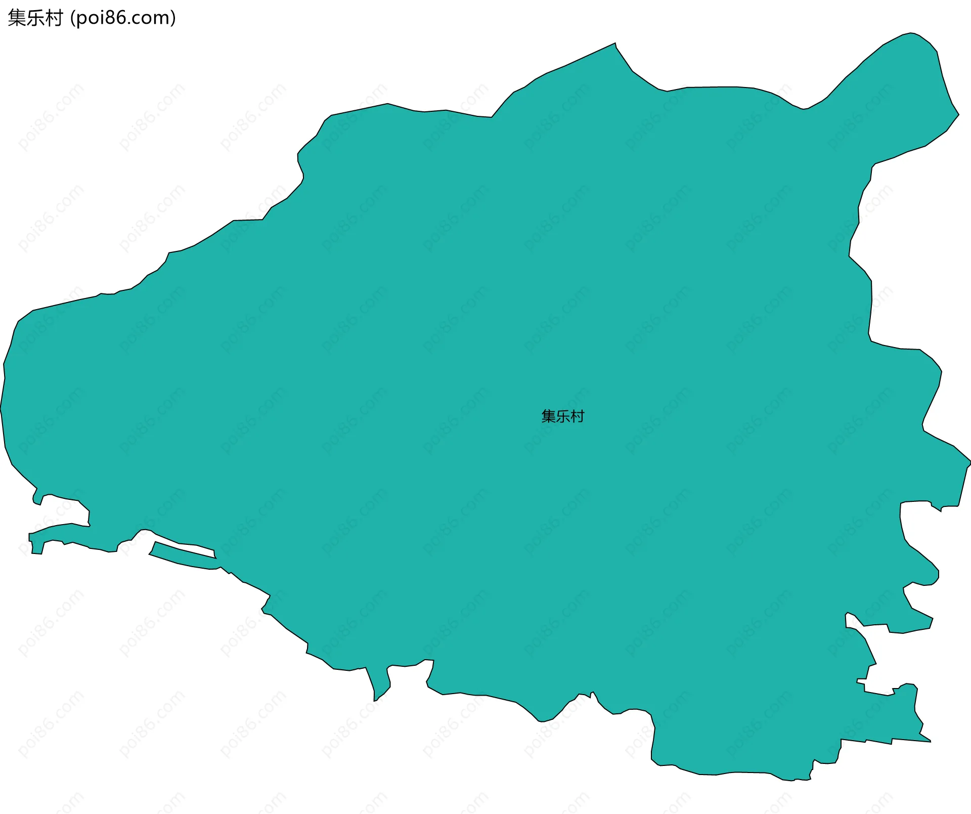 集乐村边界地图