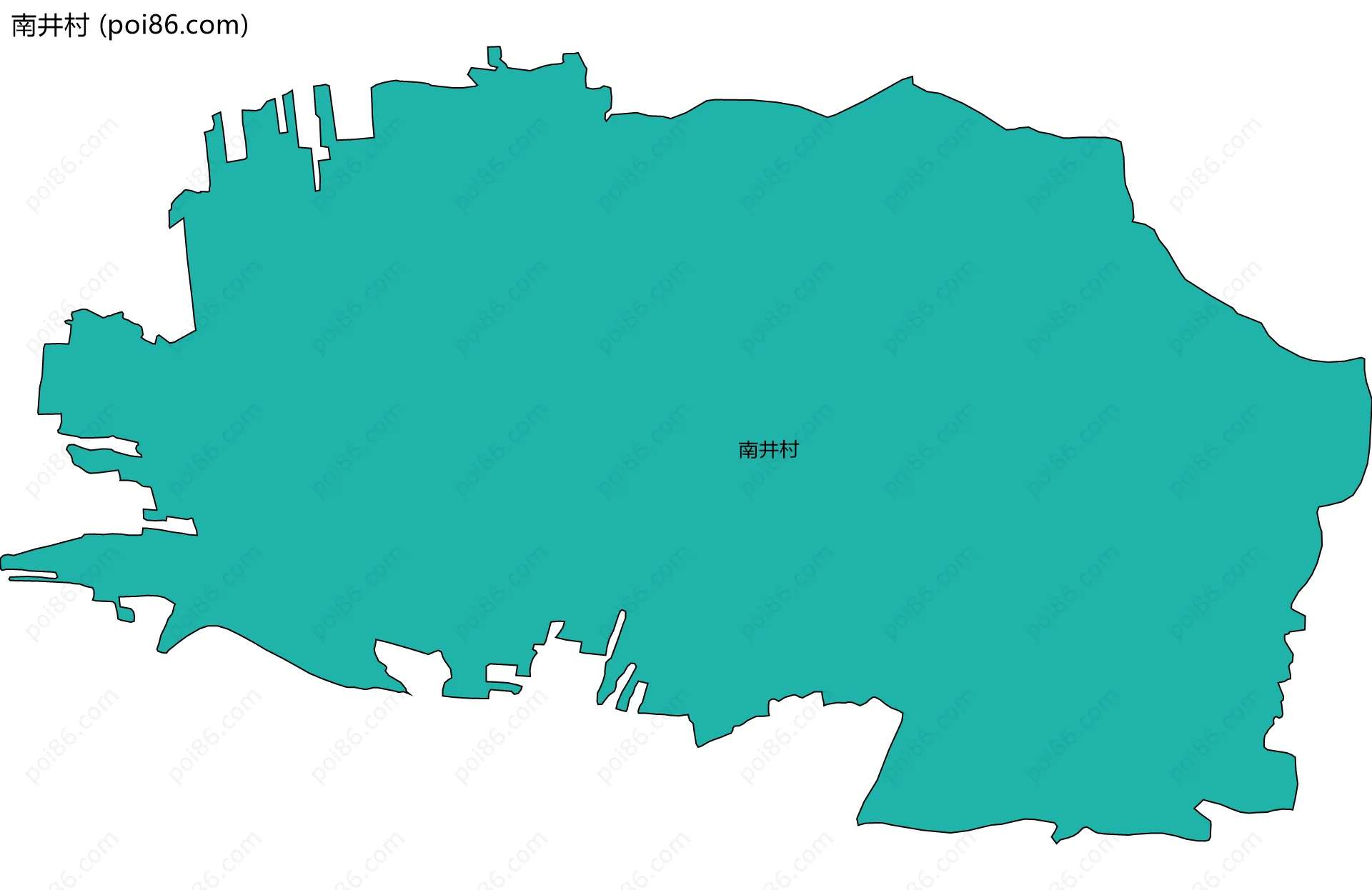 南井村边界地图