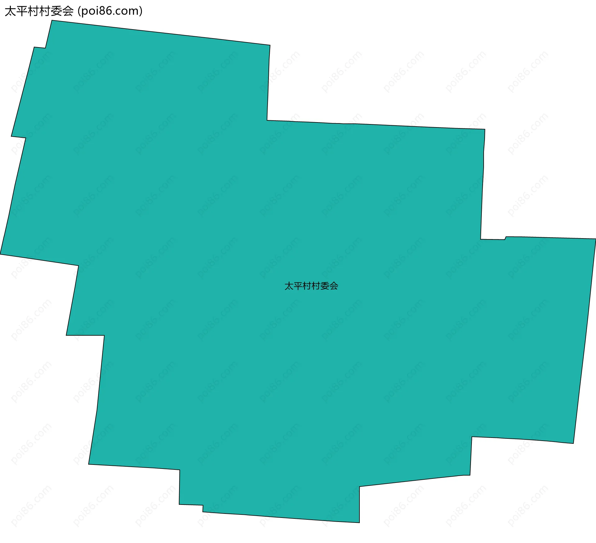 太平村村委会边界地图