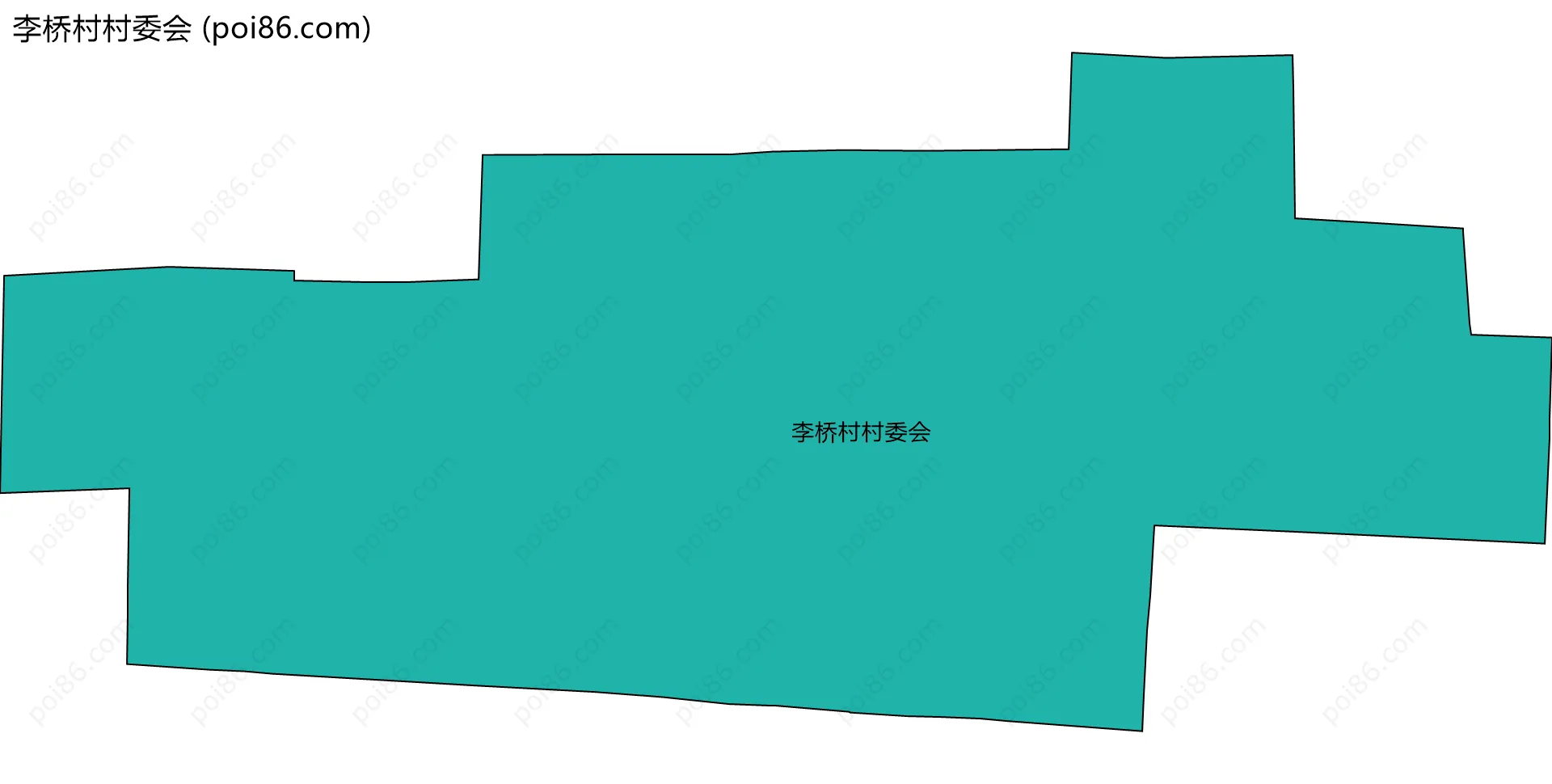 李桥村村委会边界地图