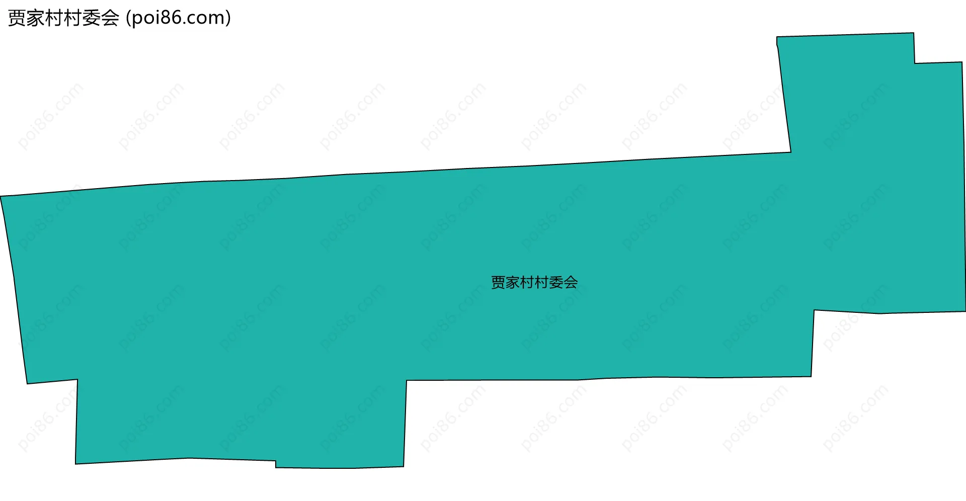 贾家村村委会边界地图