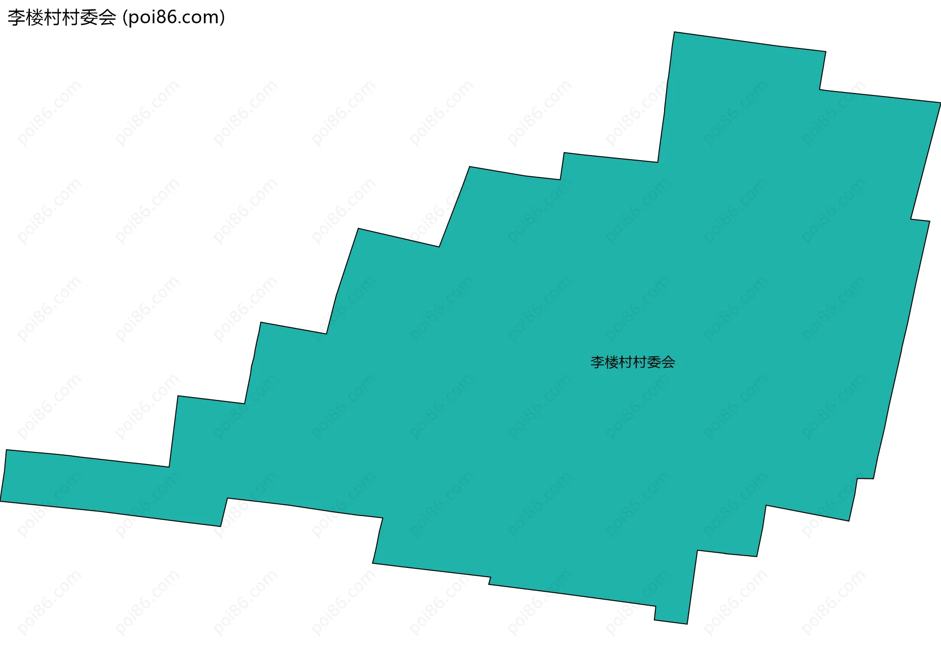 李楼村村委会边界地图