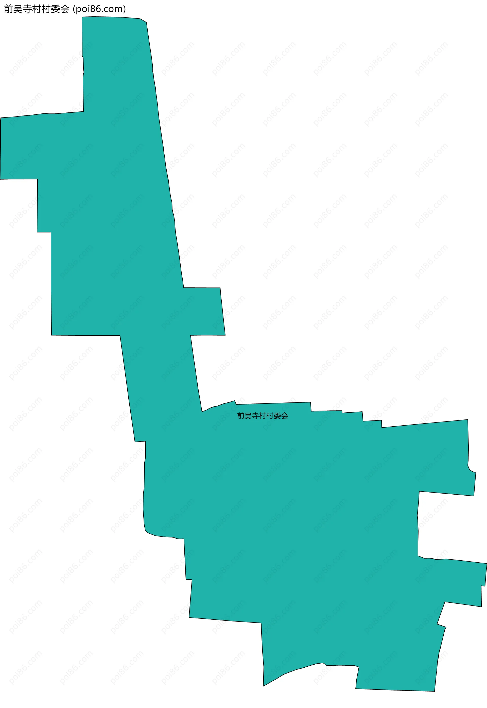 前吴寺村村委会边界地图