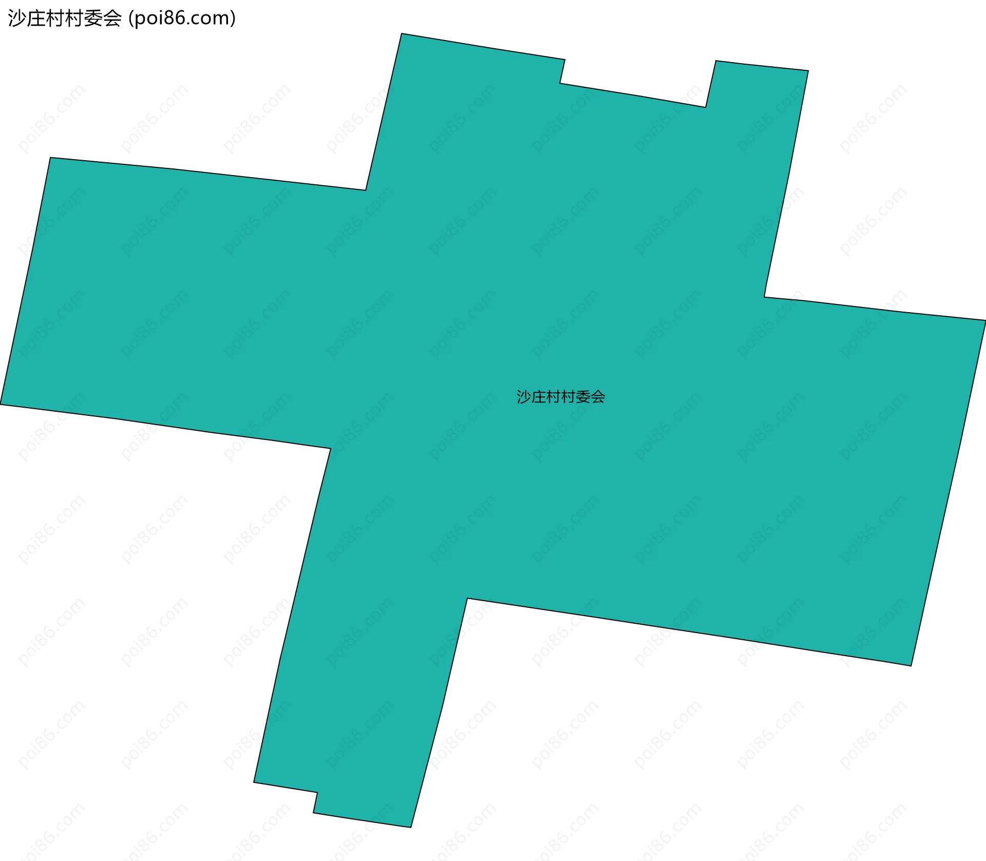 沙庄村村委会边界地图