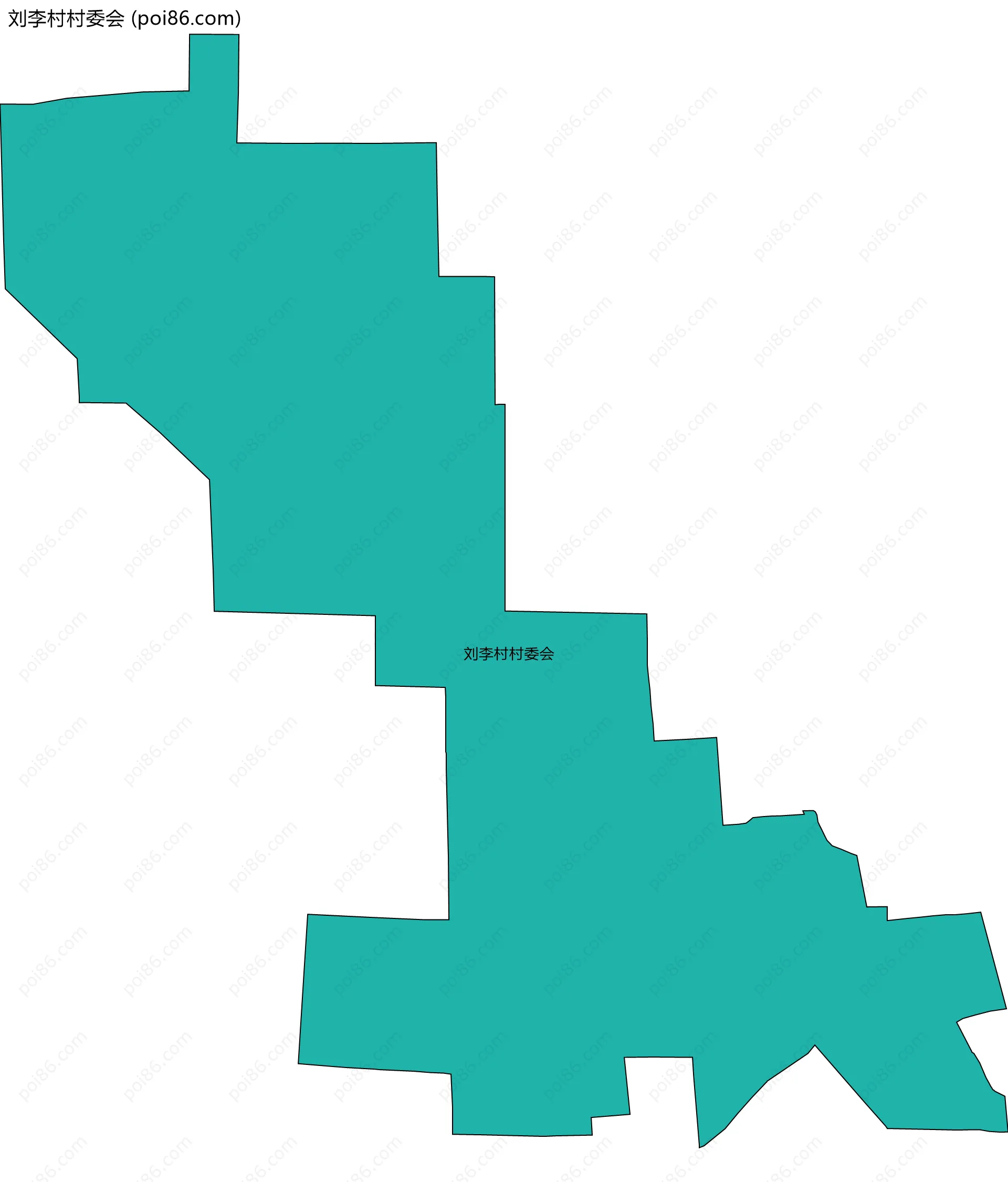 刘李村村委会边界地图