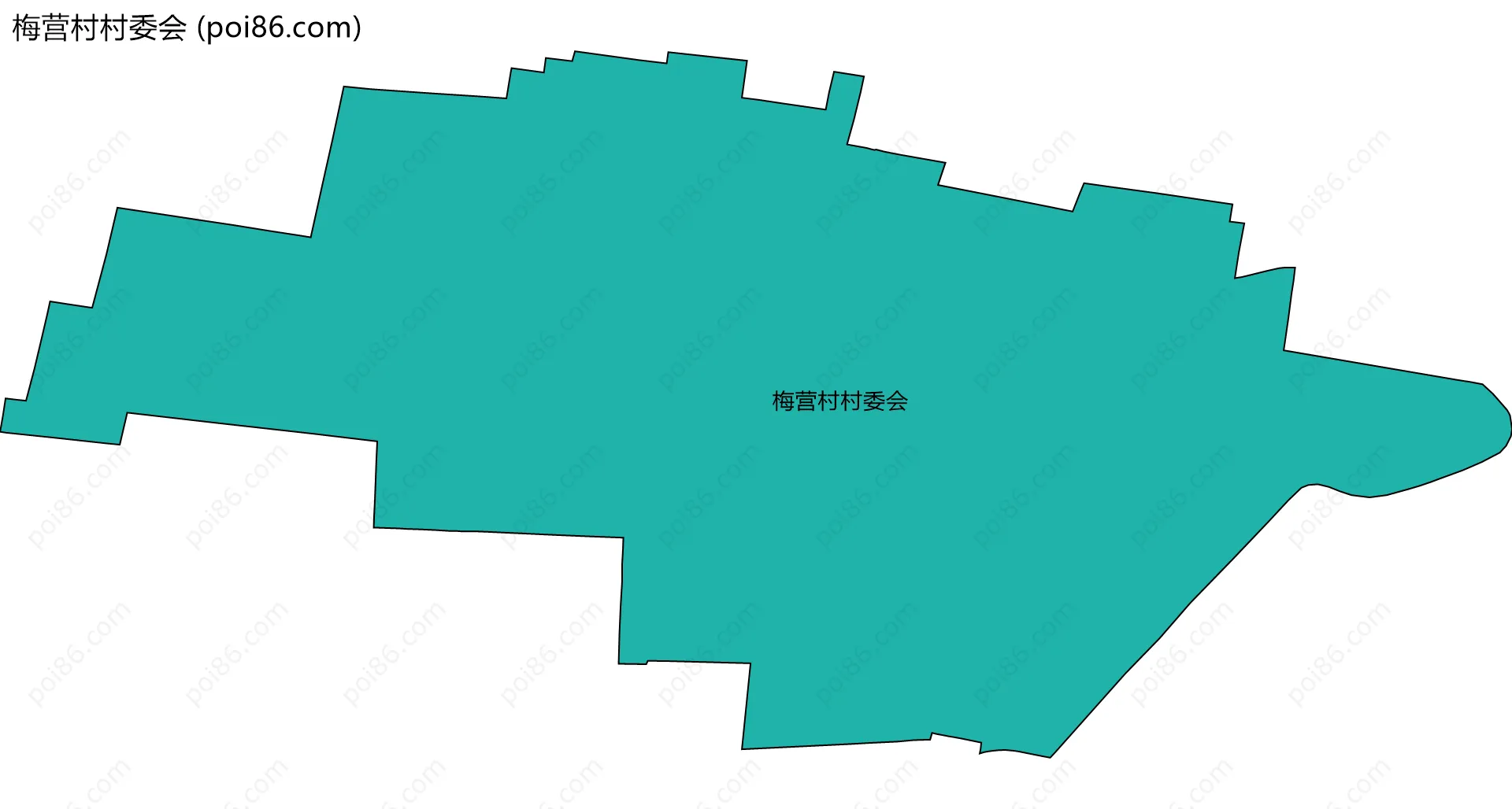 梅营村村委会边界地图