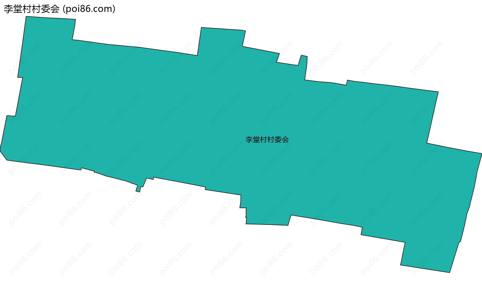 李堂村村委会边界地图