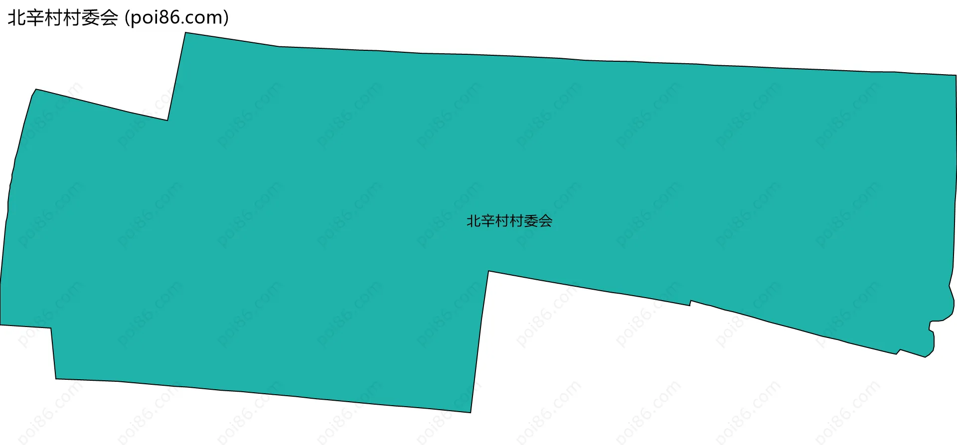 北辛村村委会边界地图