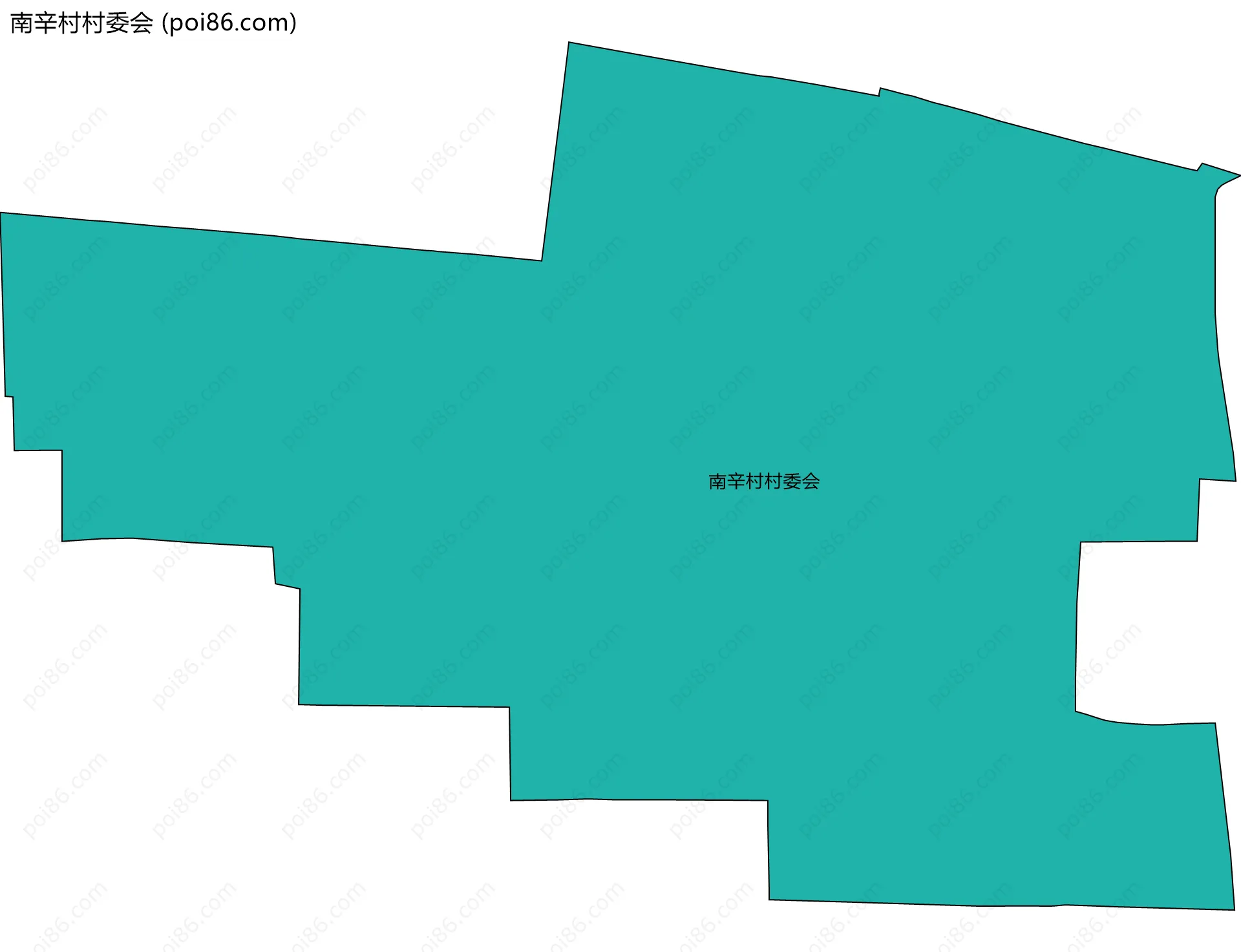 南辛村村委会边界地图