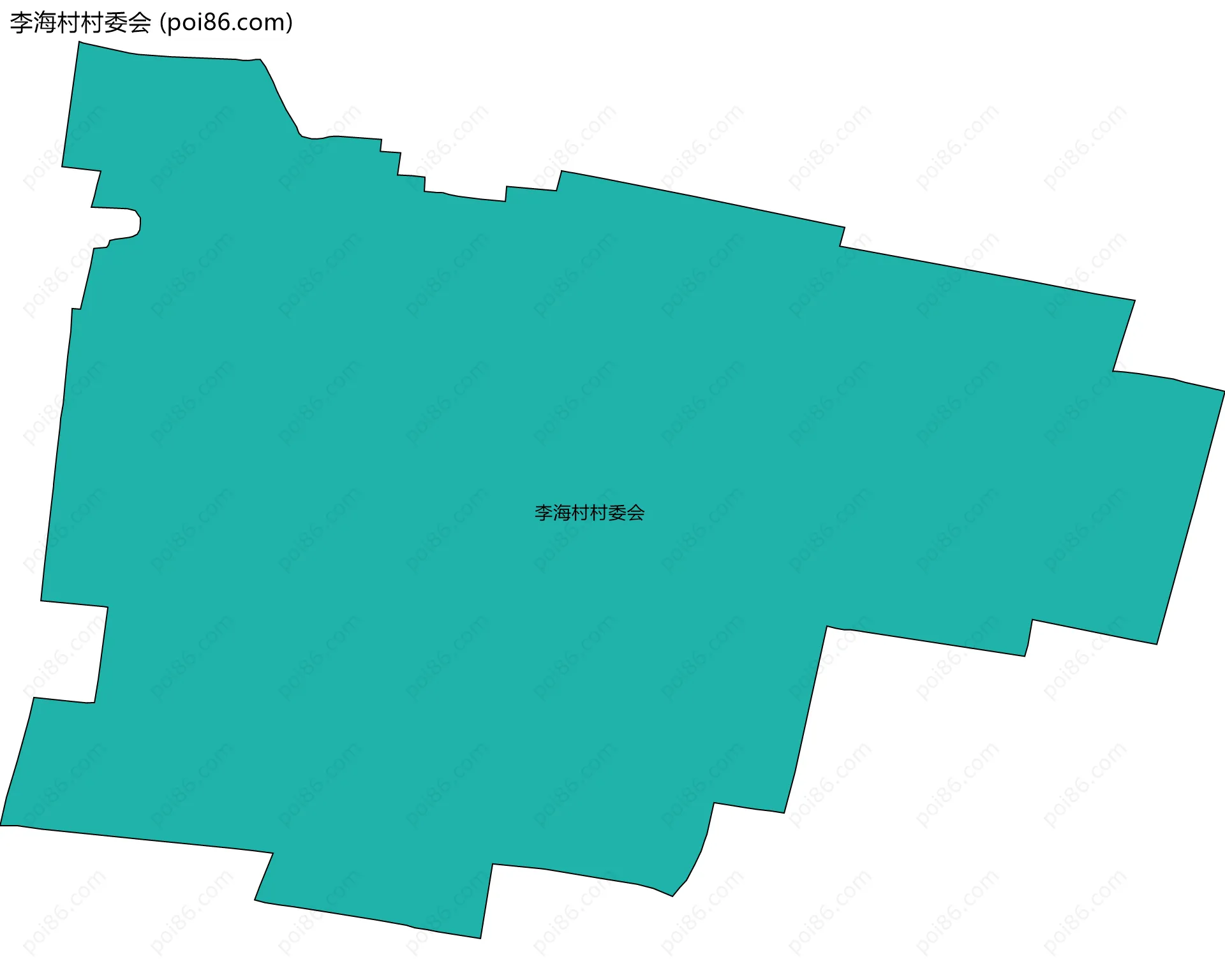 李海村村委会边界地图