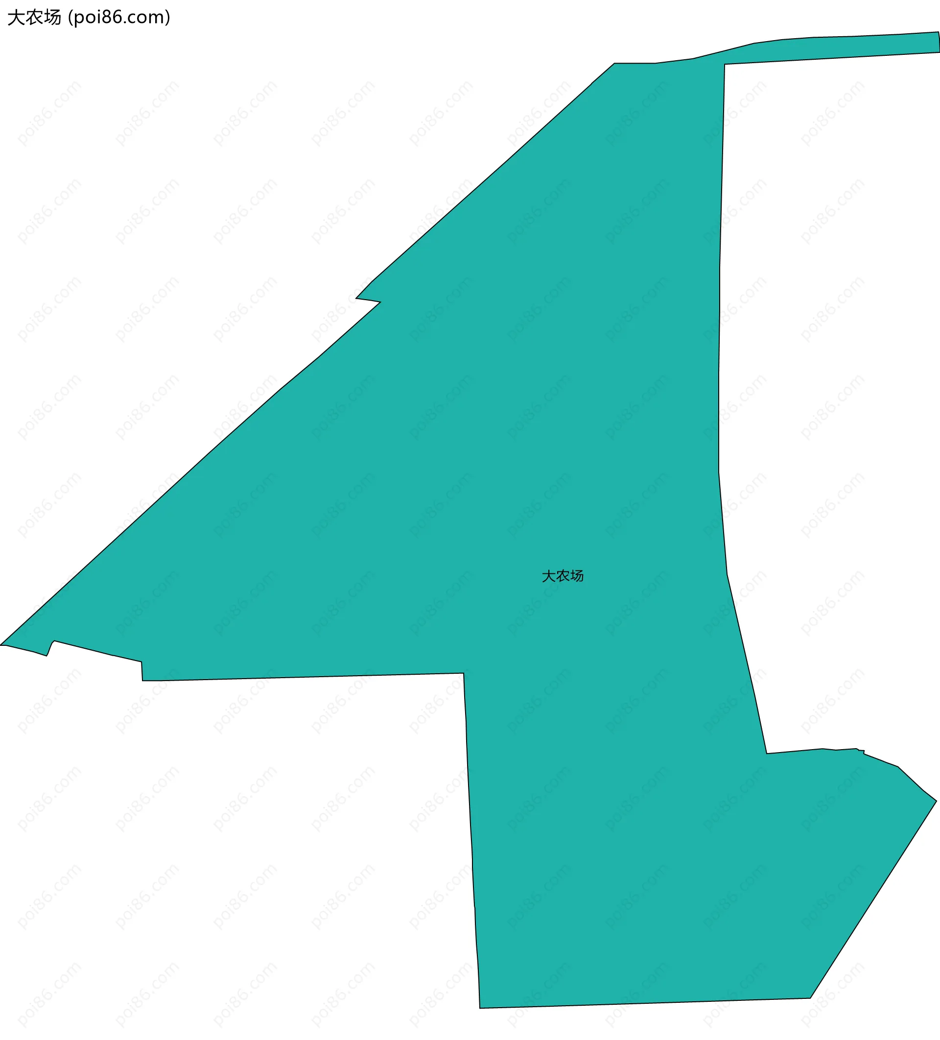 大农场边界地图