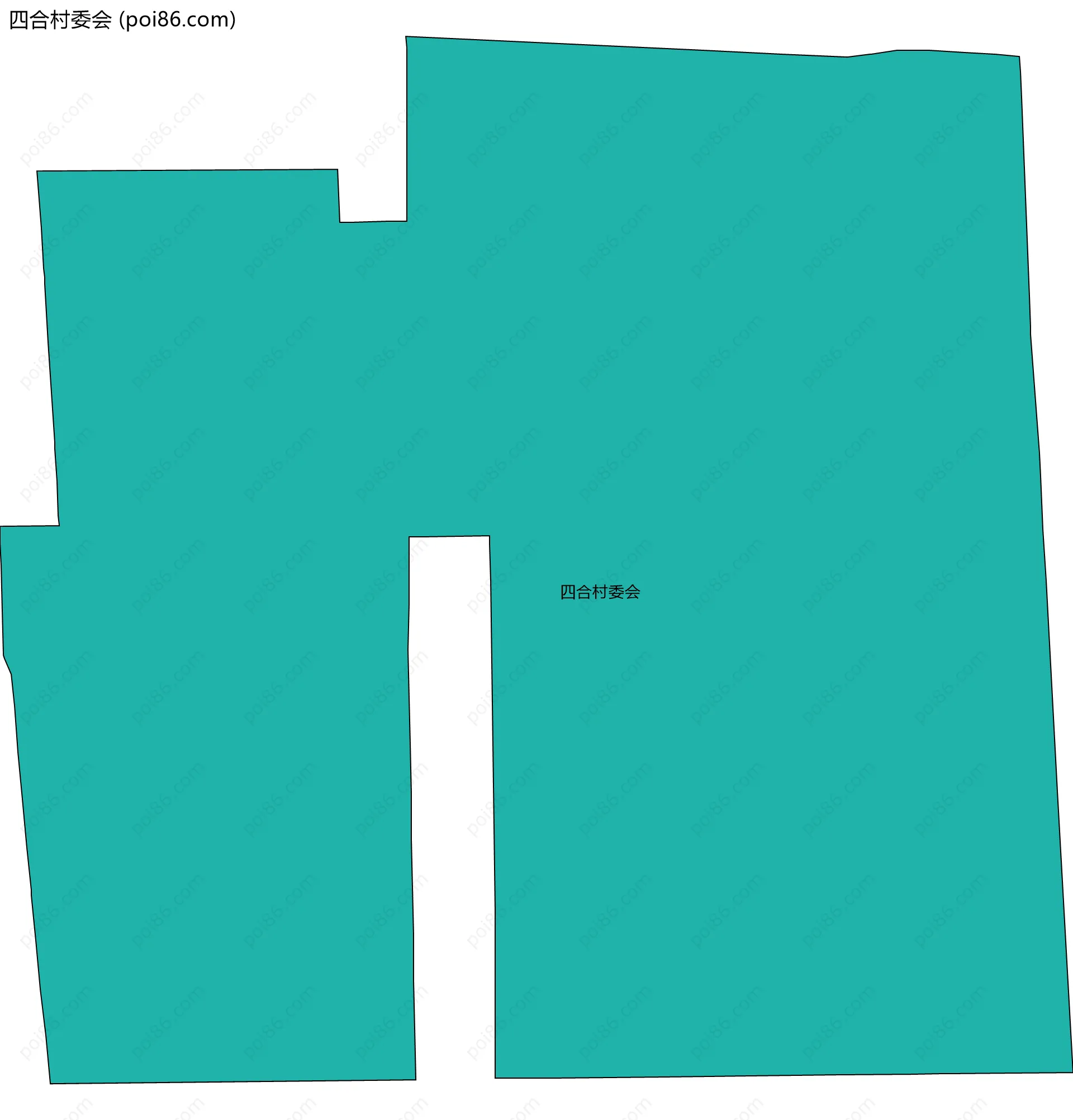 四合村委会边界地图