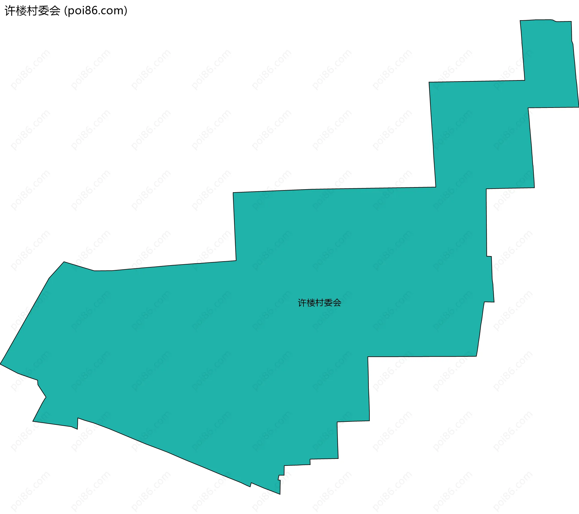 许楼村委会边界地图