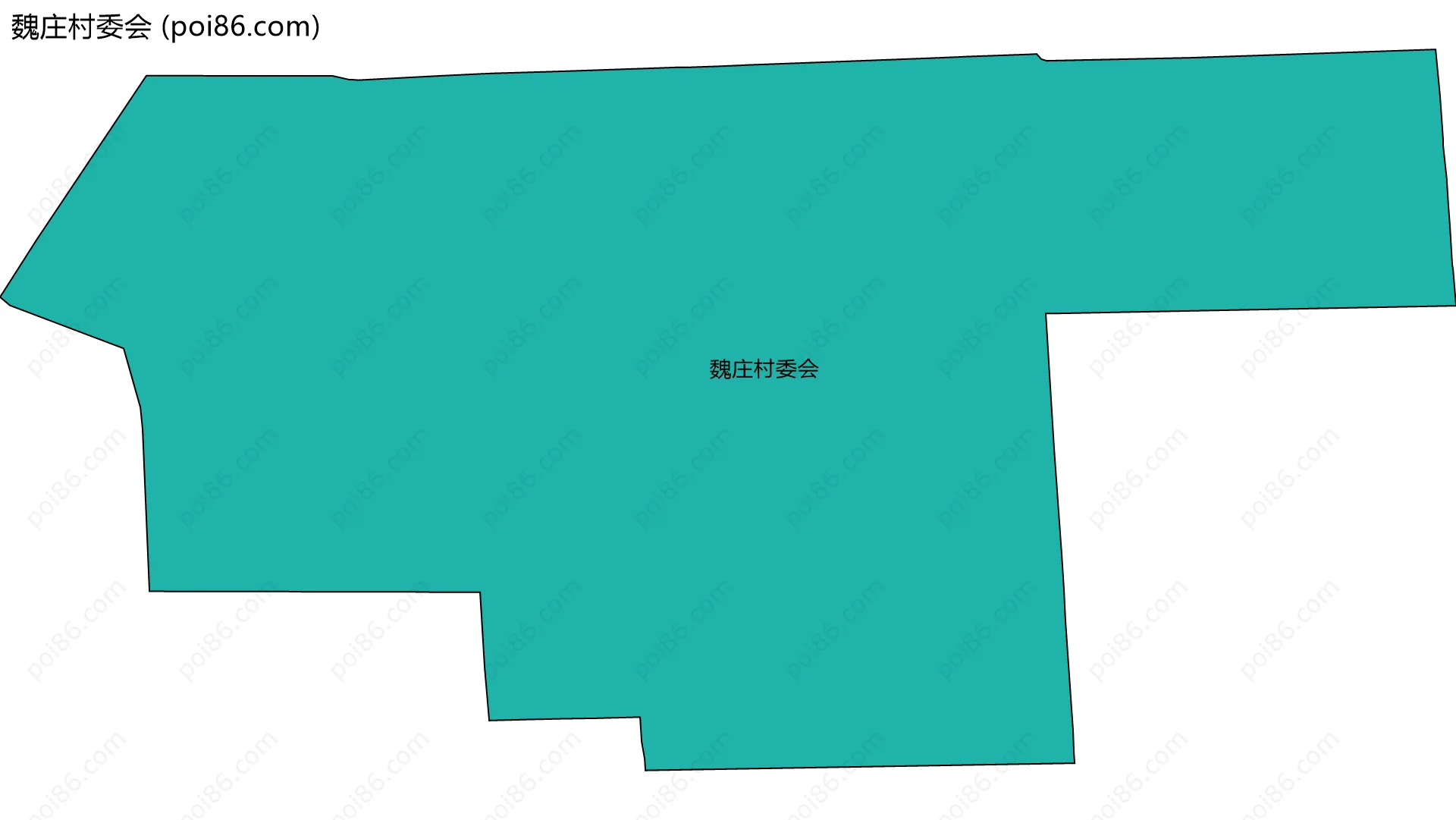 魏庄村委会边界地图