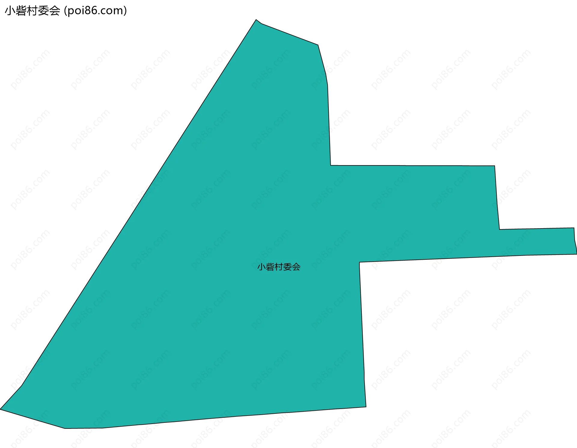 小砦村委会边界地图