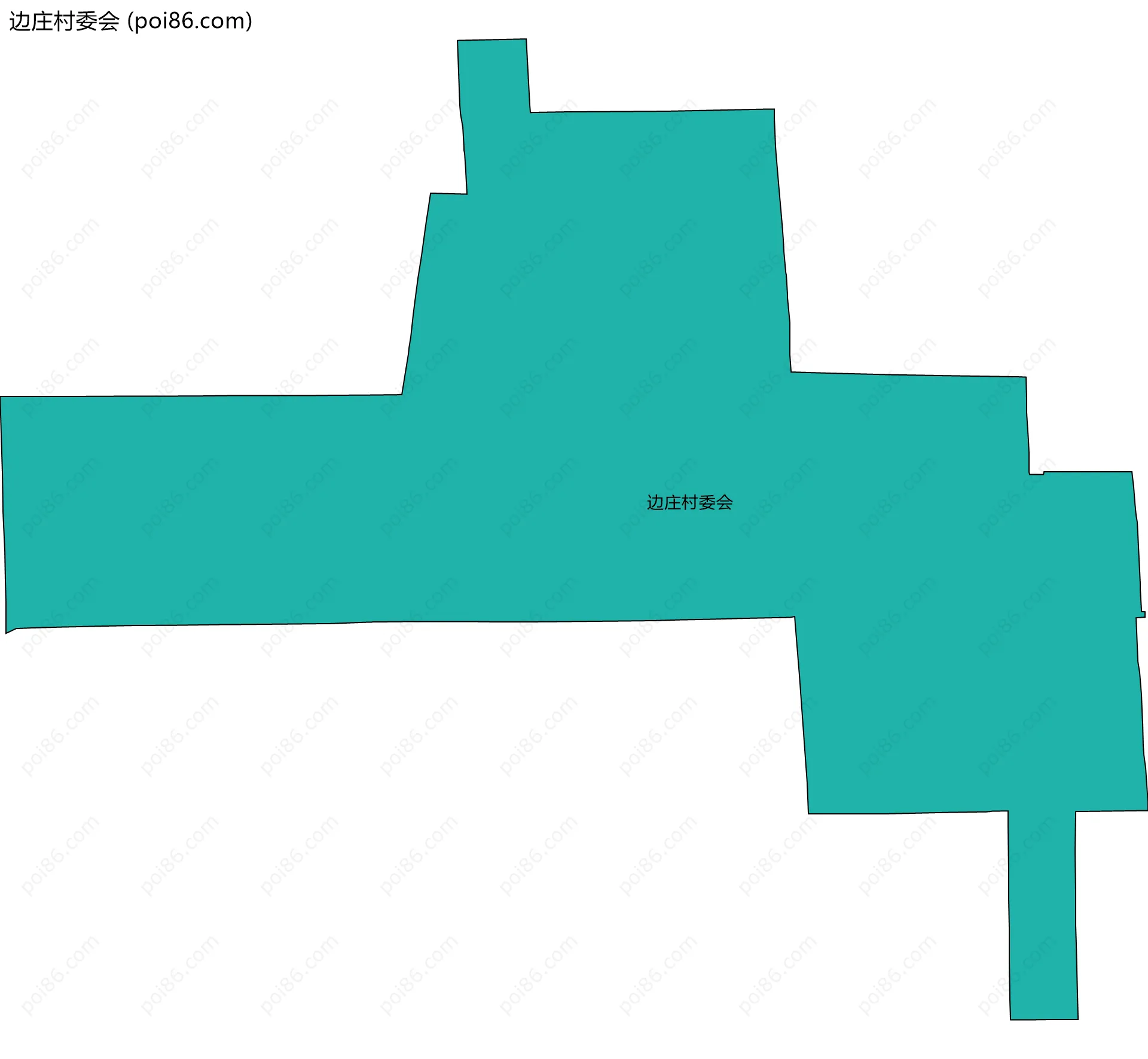 边庄村委会边界地图