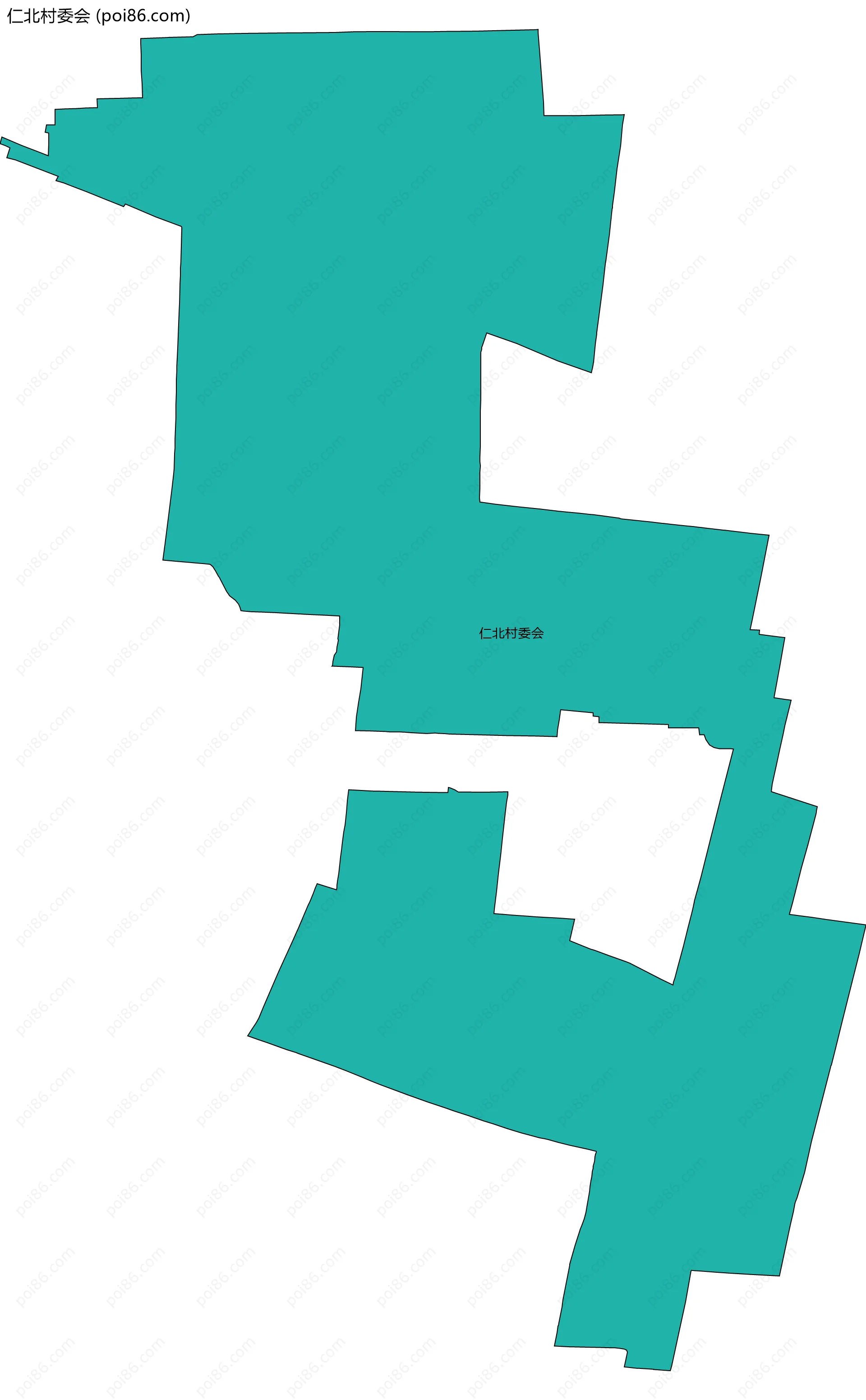 仁北村委会边界地图