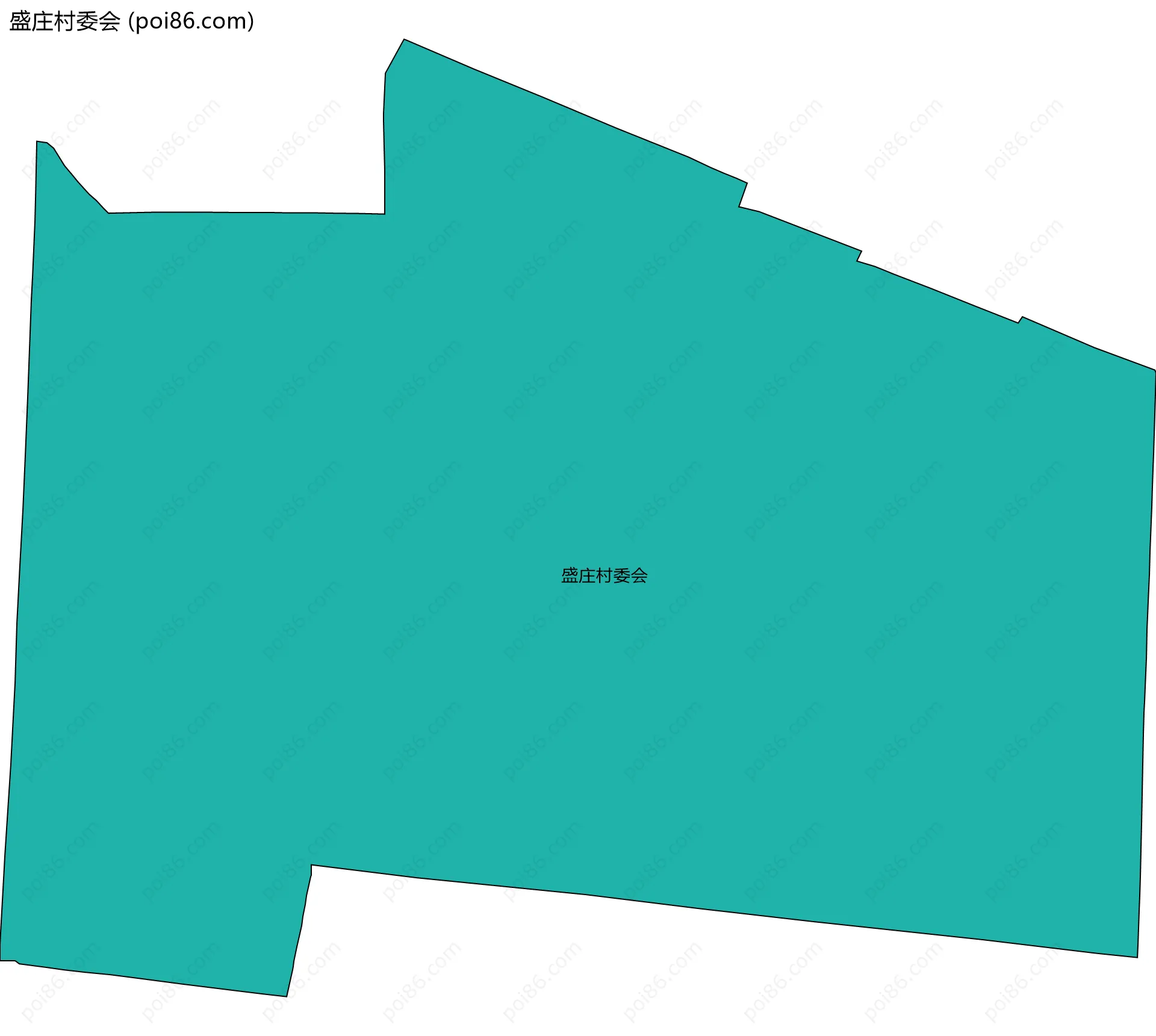 盛庄村委会边界地图