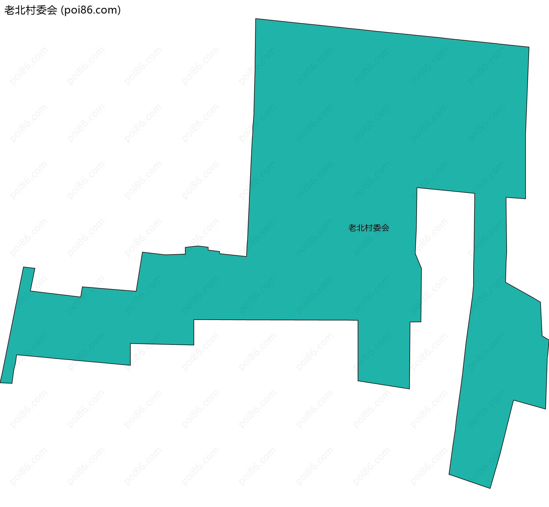 老北村委会边界地图