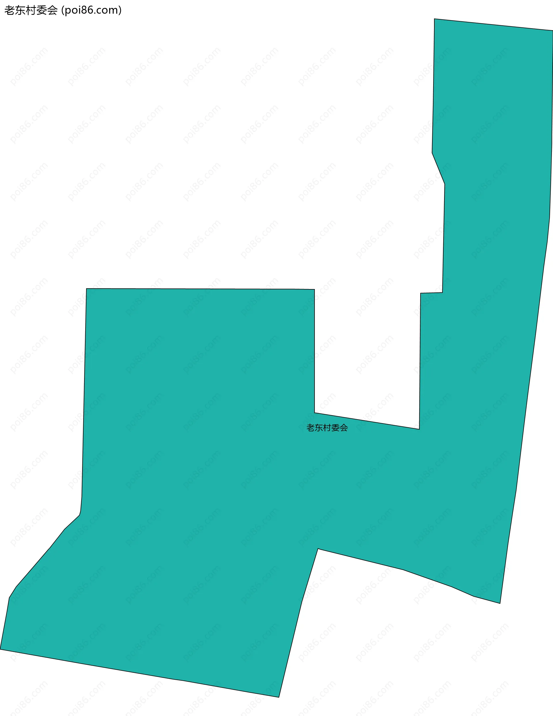 老东村委会边界地图