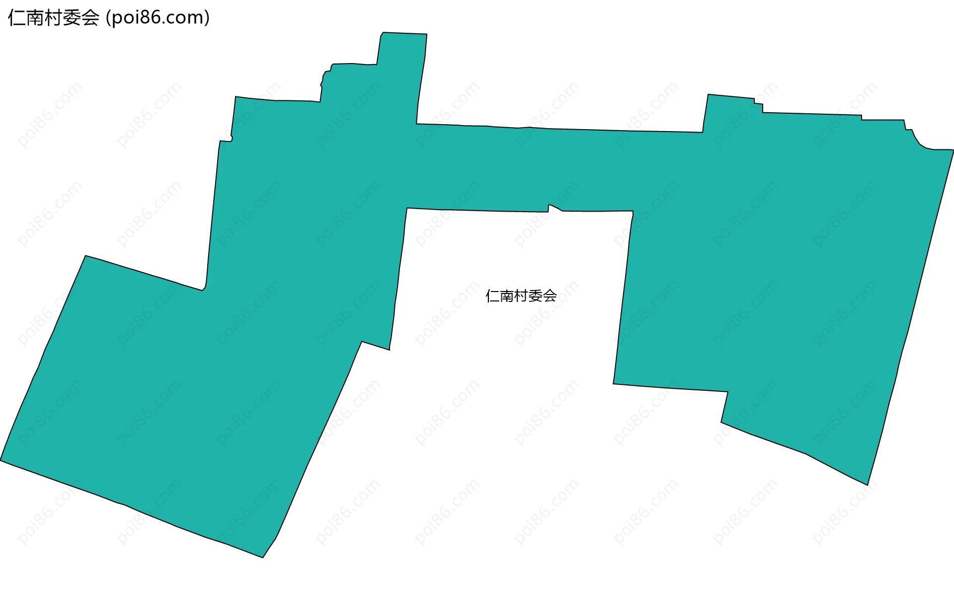 仁南村委会边界地图
