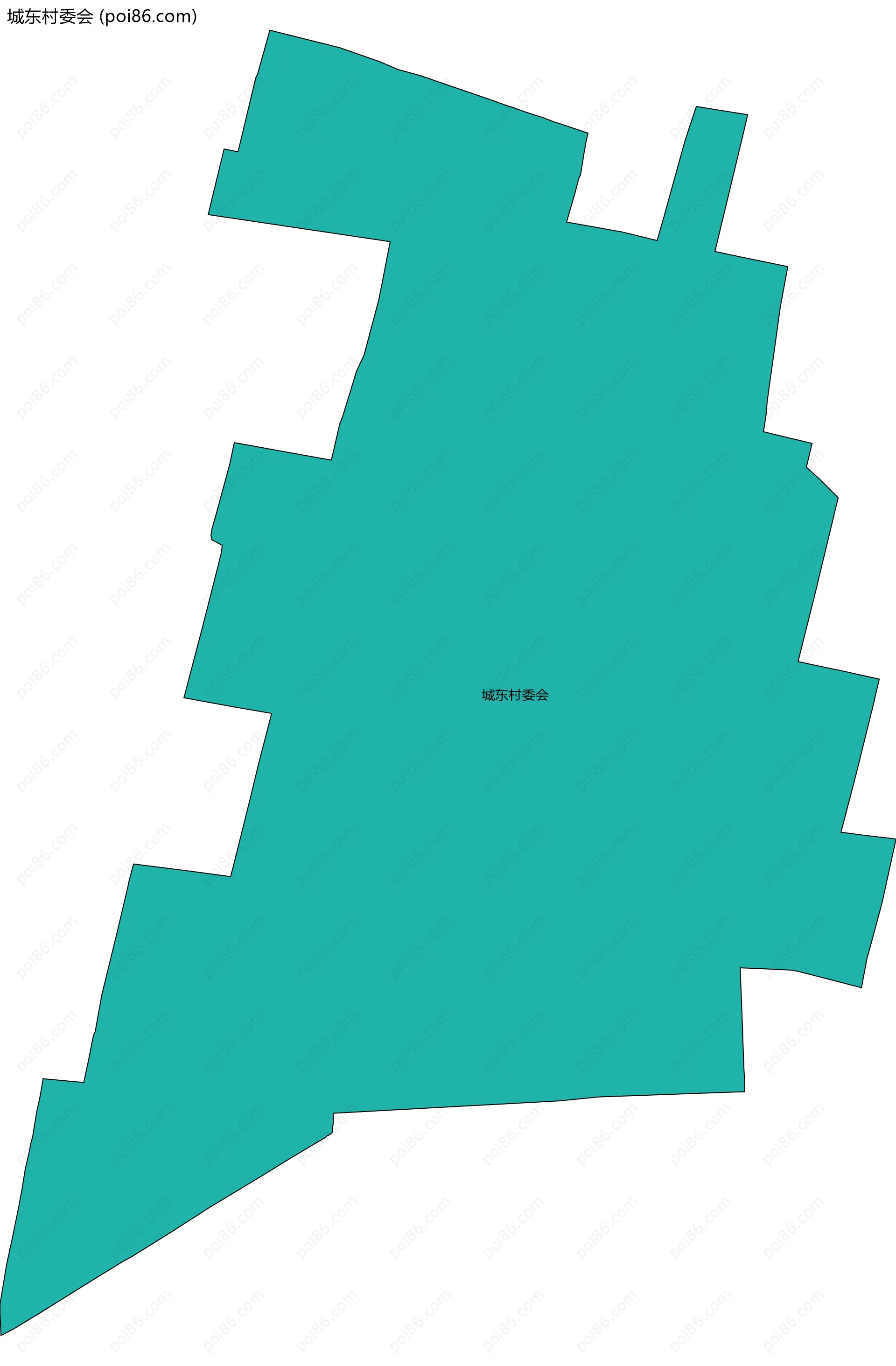 城东村委会边界地图