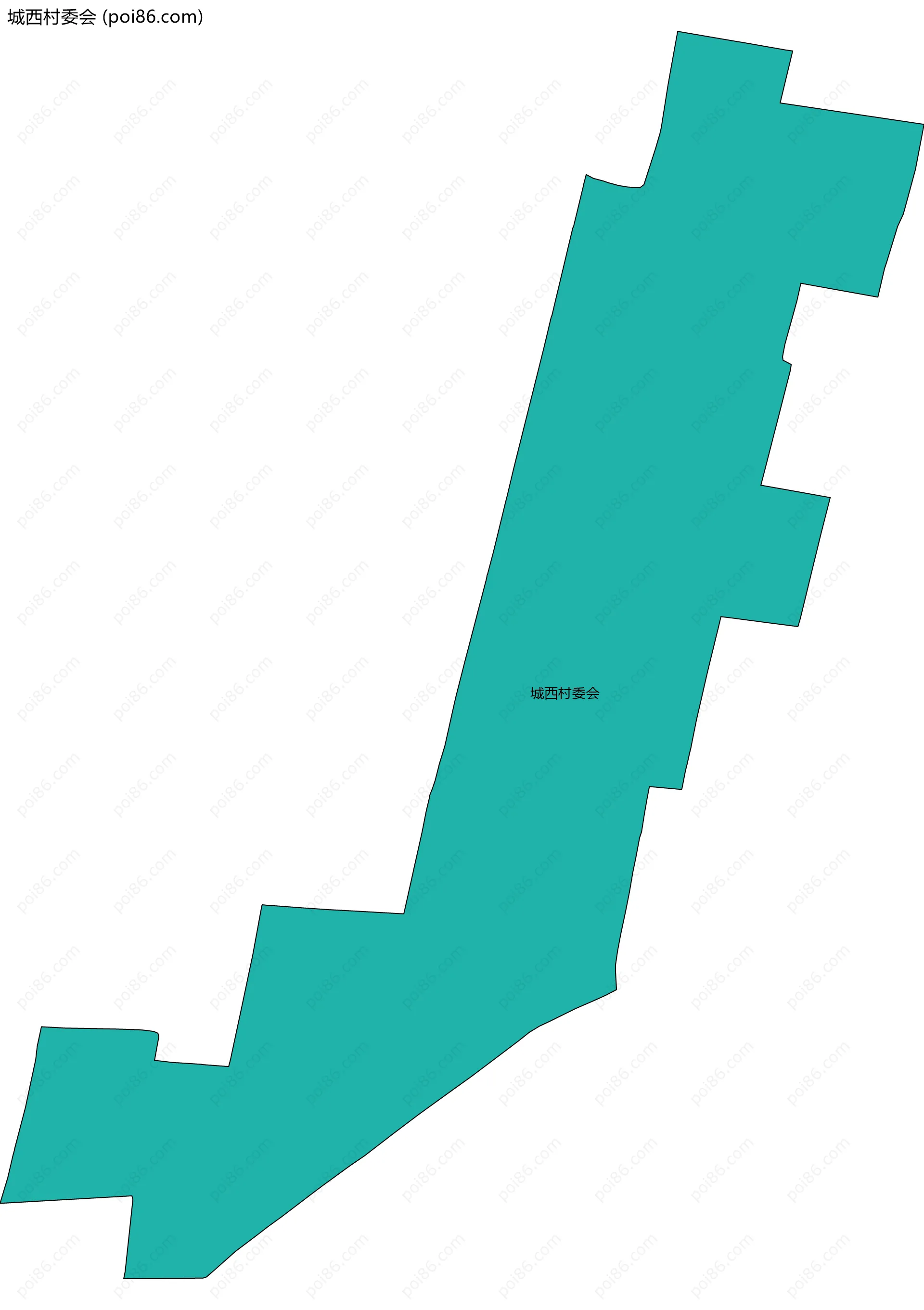 城西村委会边界地图