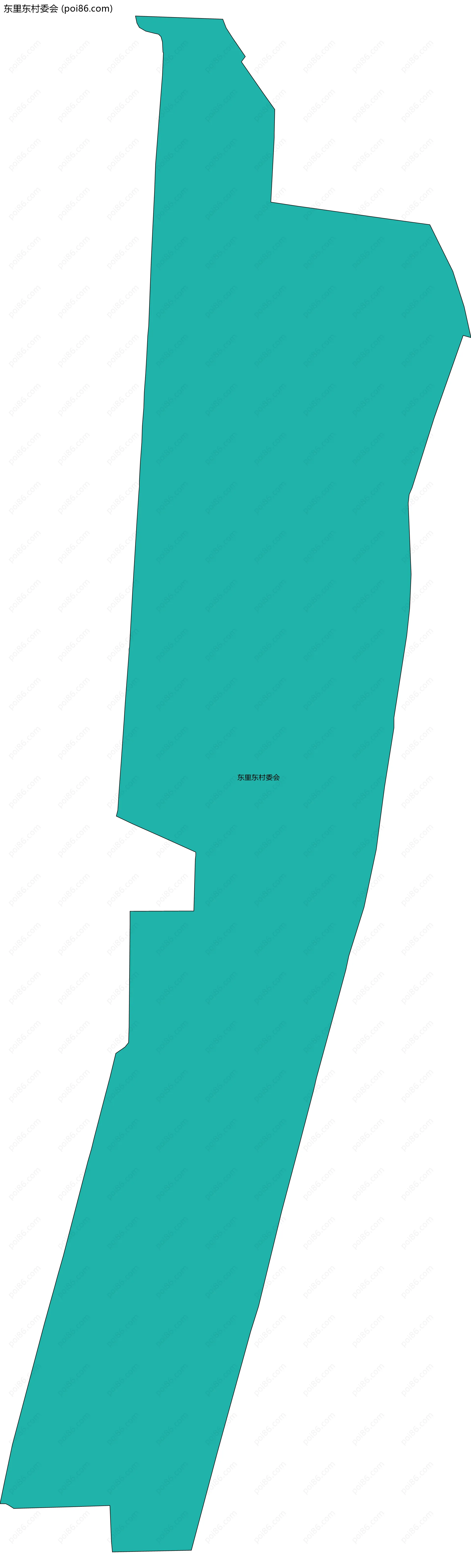 东里东村委会边界地图