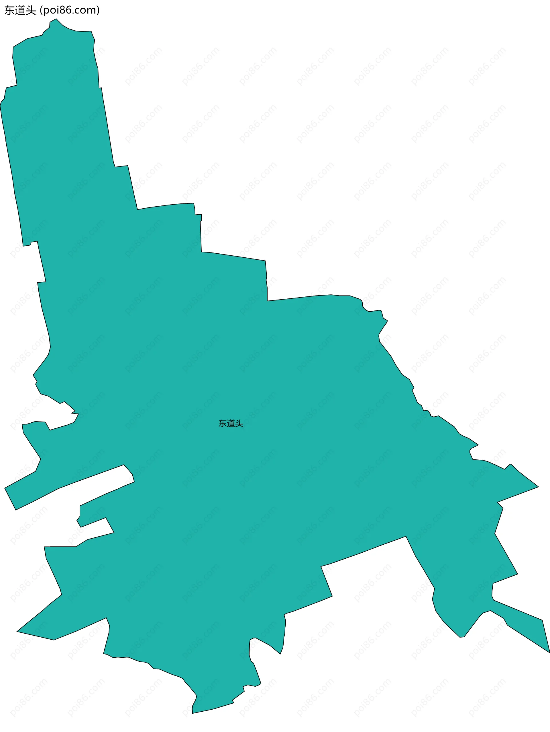 东道头边界地图
