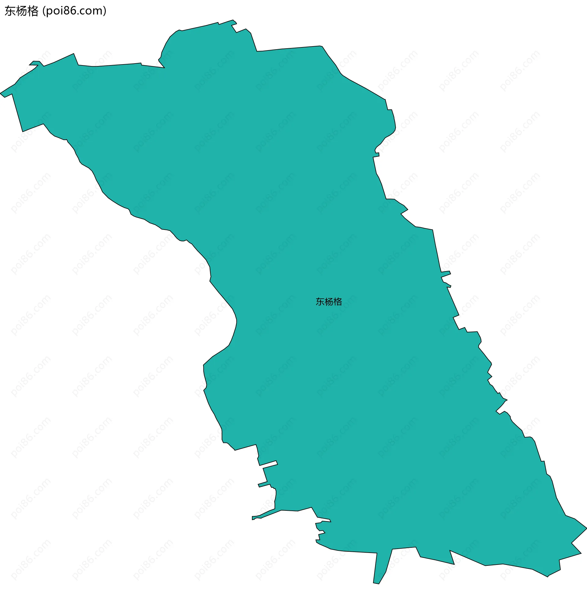 东杨格边界地图