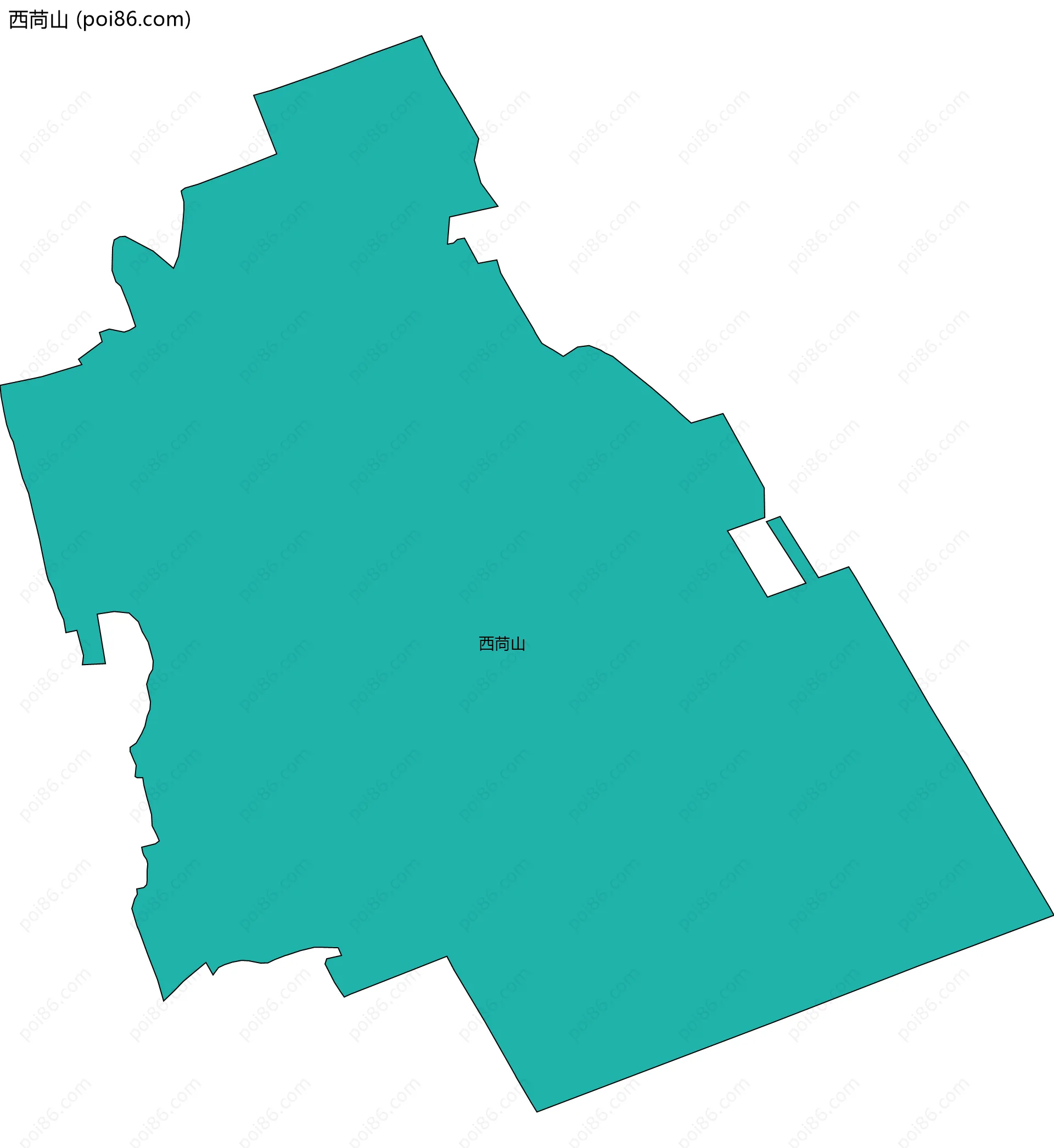 西苘山边界地图