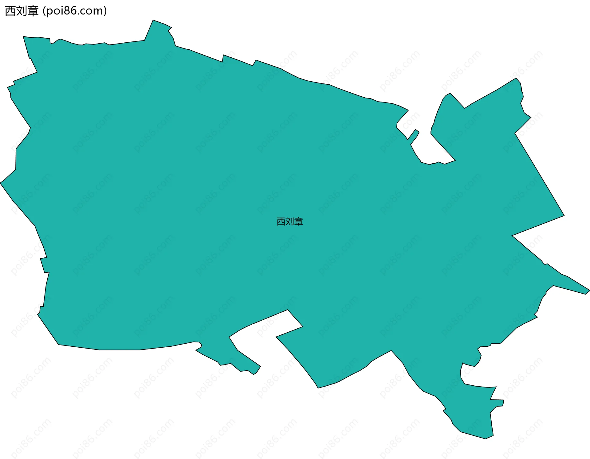 西刘章边界地图