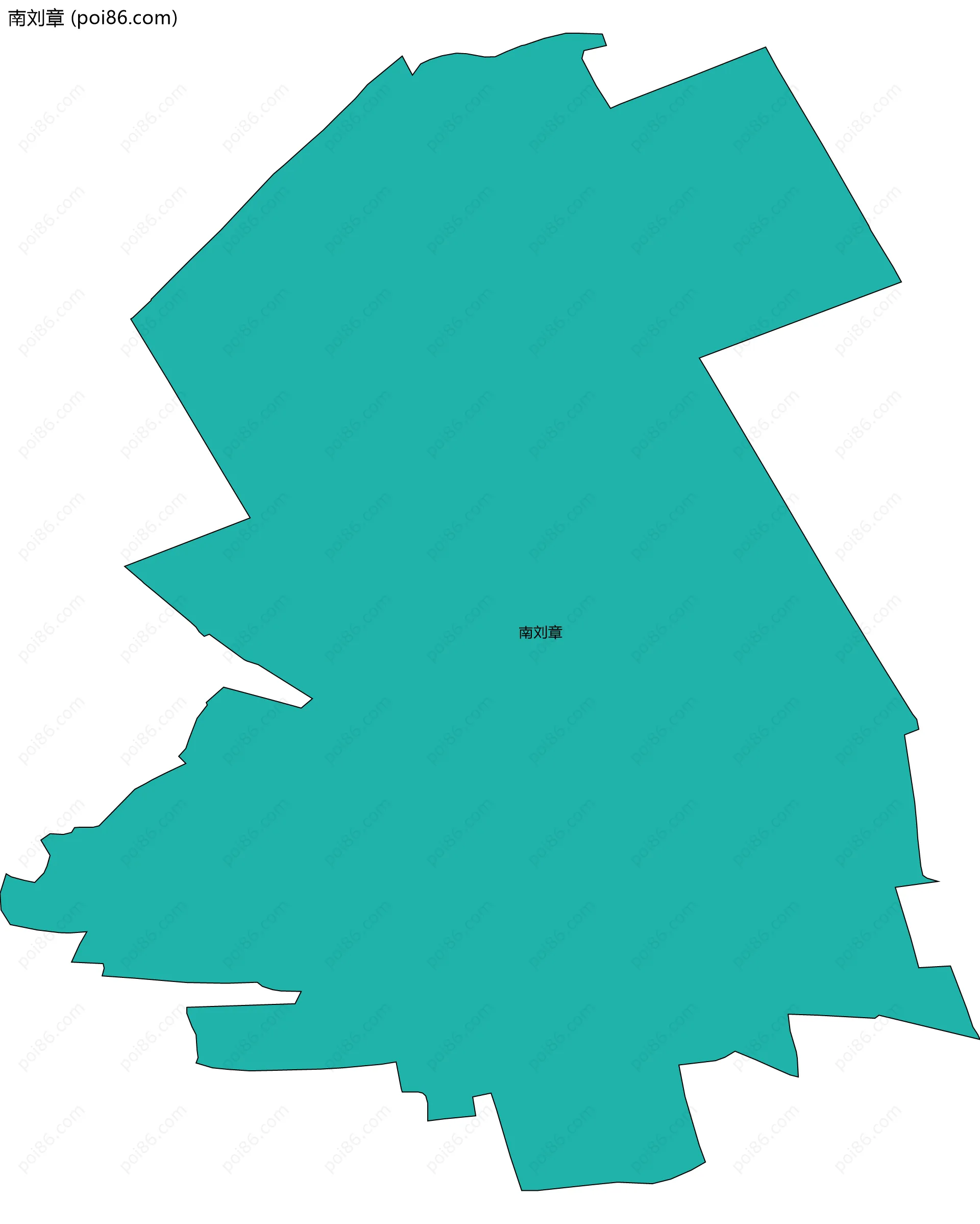 南刘章边界地图