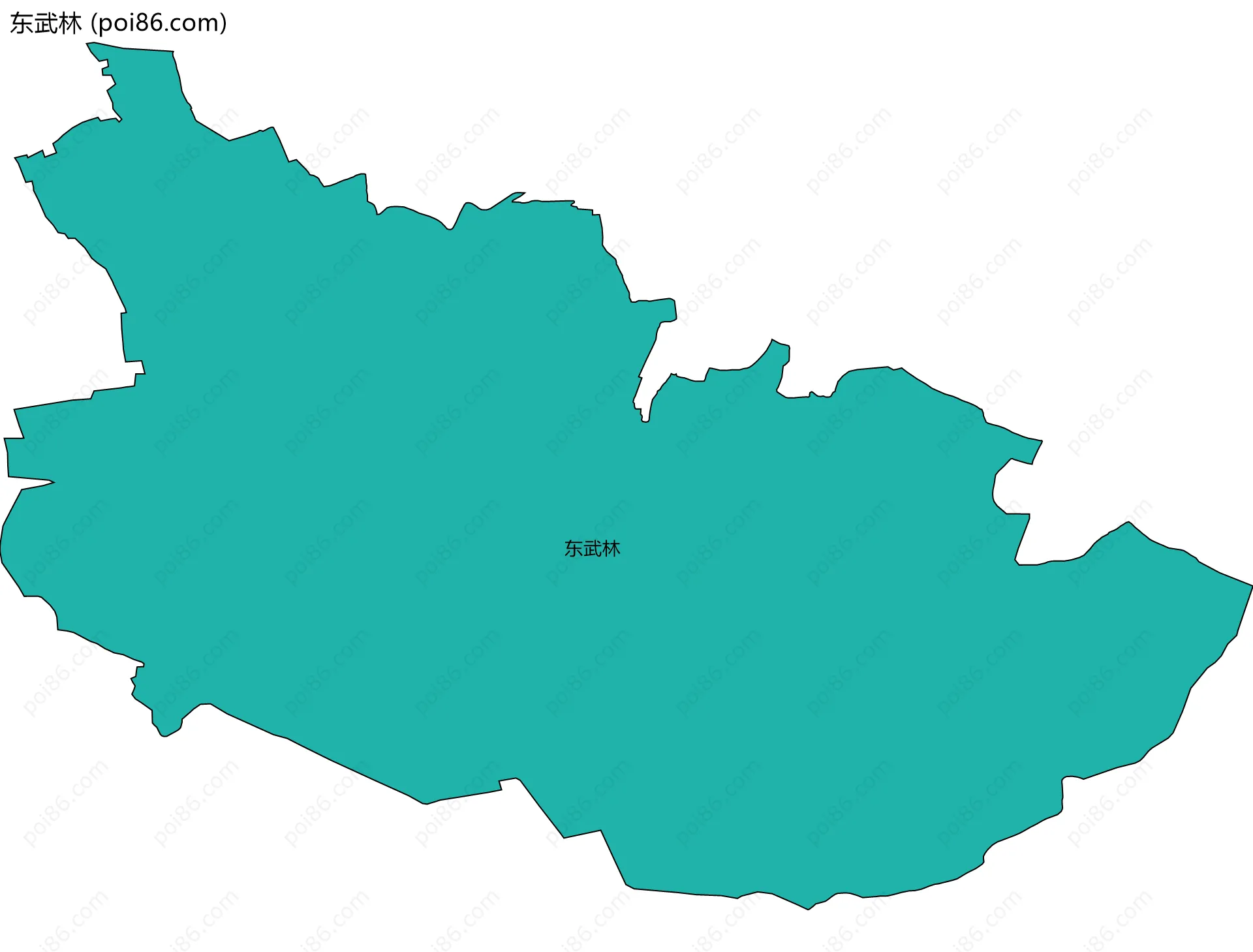 东武林边界地图
