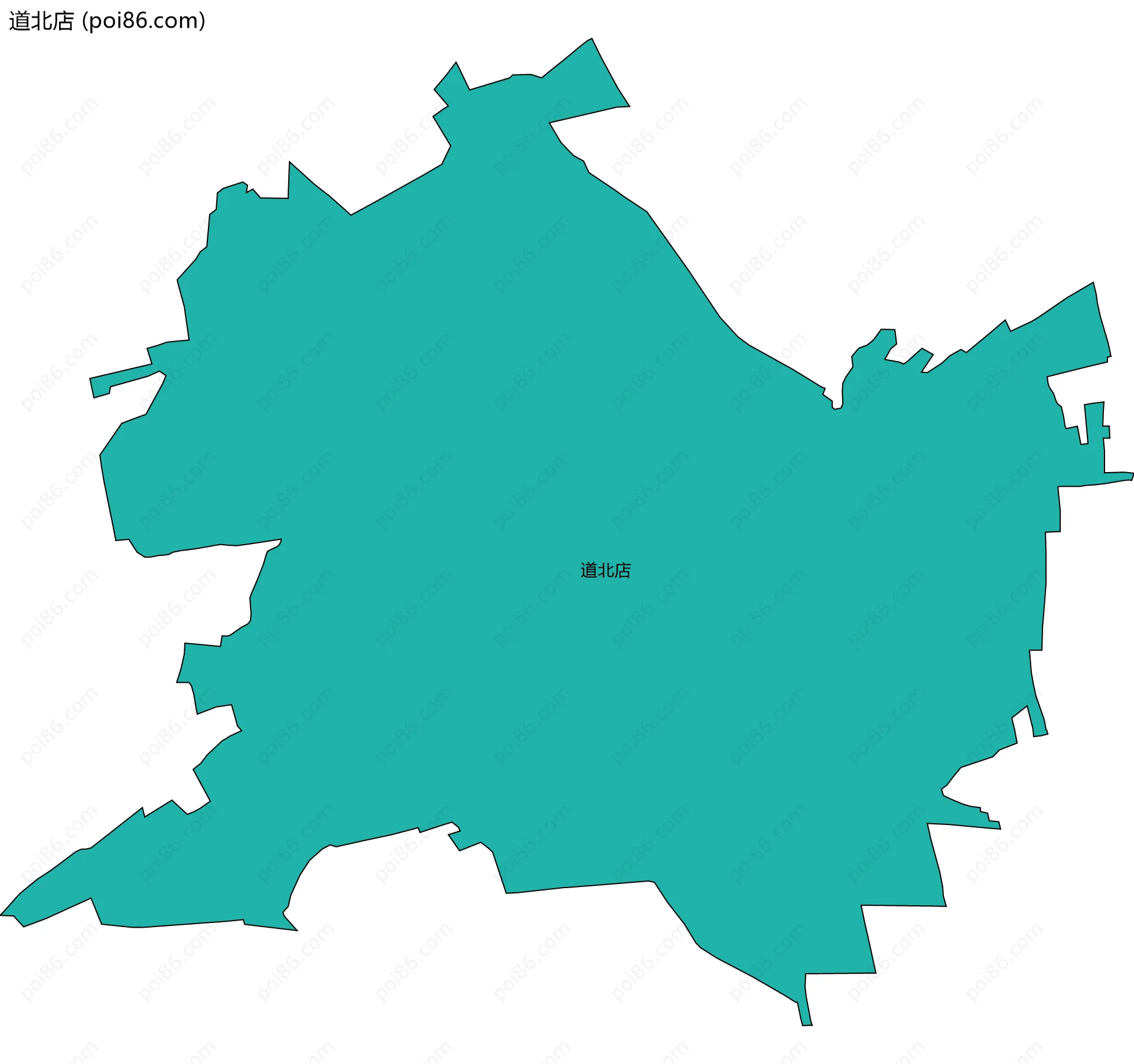 道北店边界地图